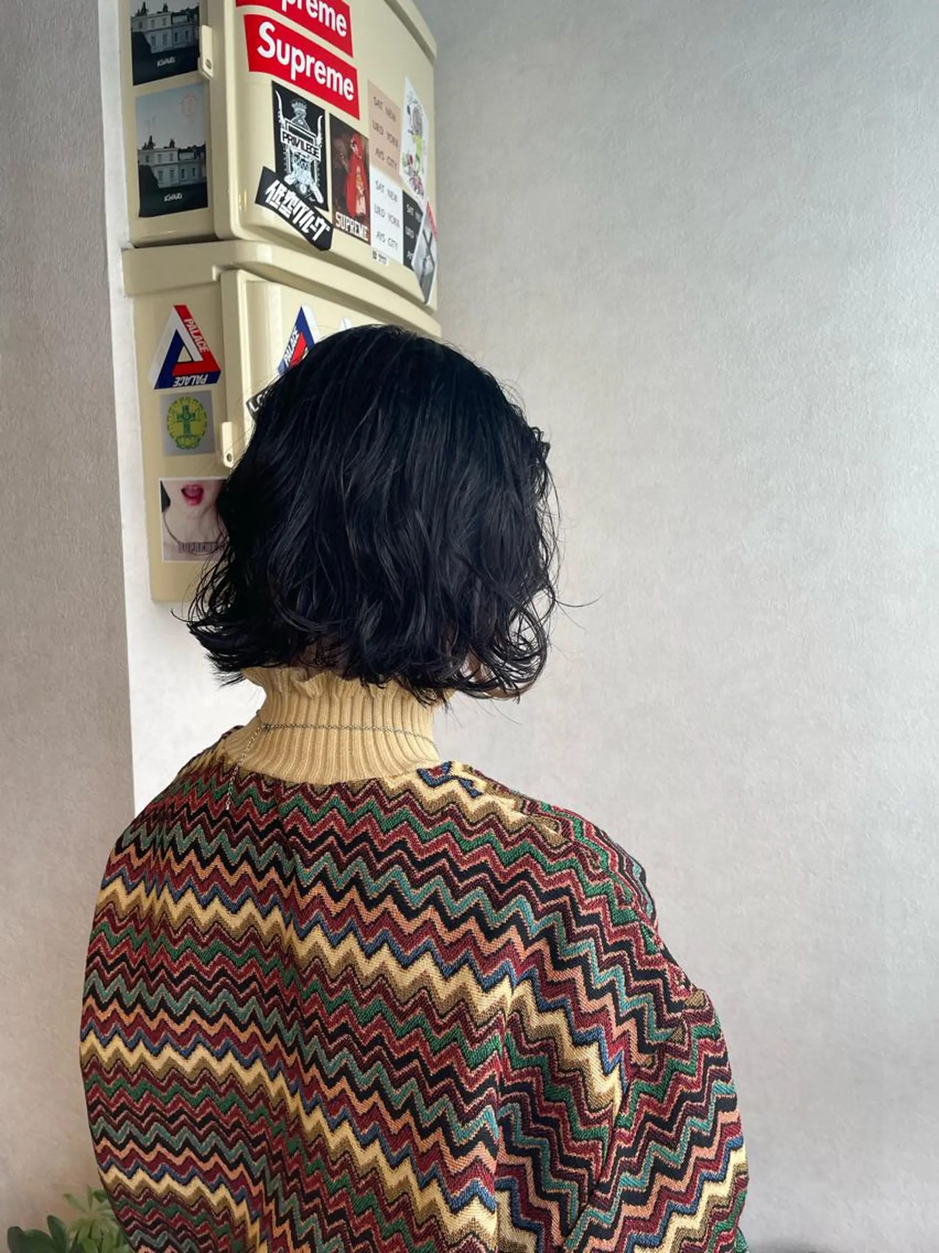 ミディアム ボブ タンバルモリ ムルギョル巻き 韓国風ヘア times salon 栄所属・韓国ヘアスタイリスト Harukaのヘアスタイル