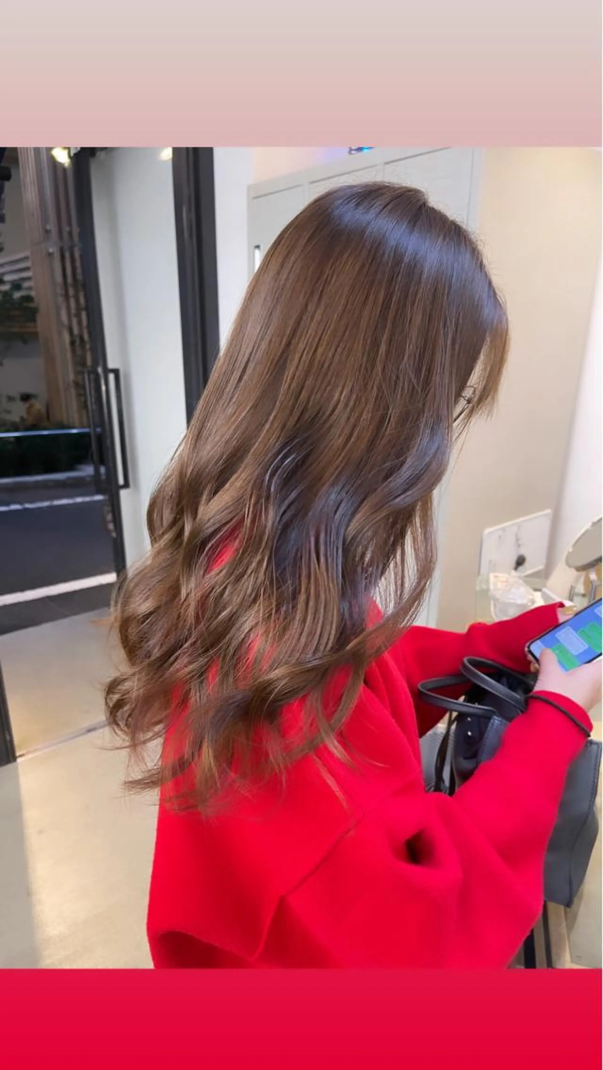 ロング カラー アッシュ アッシュブラウン ブリーチ ブラウンカラー ブリーチなしカラー 渋谷ケアブリーチ Suuのヘアスタイル