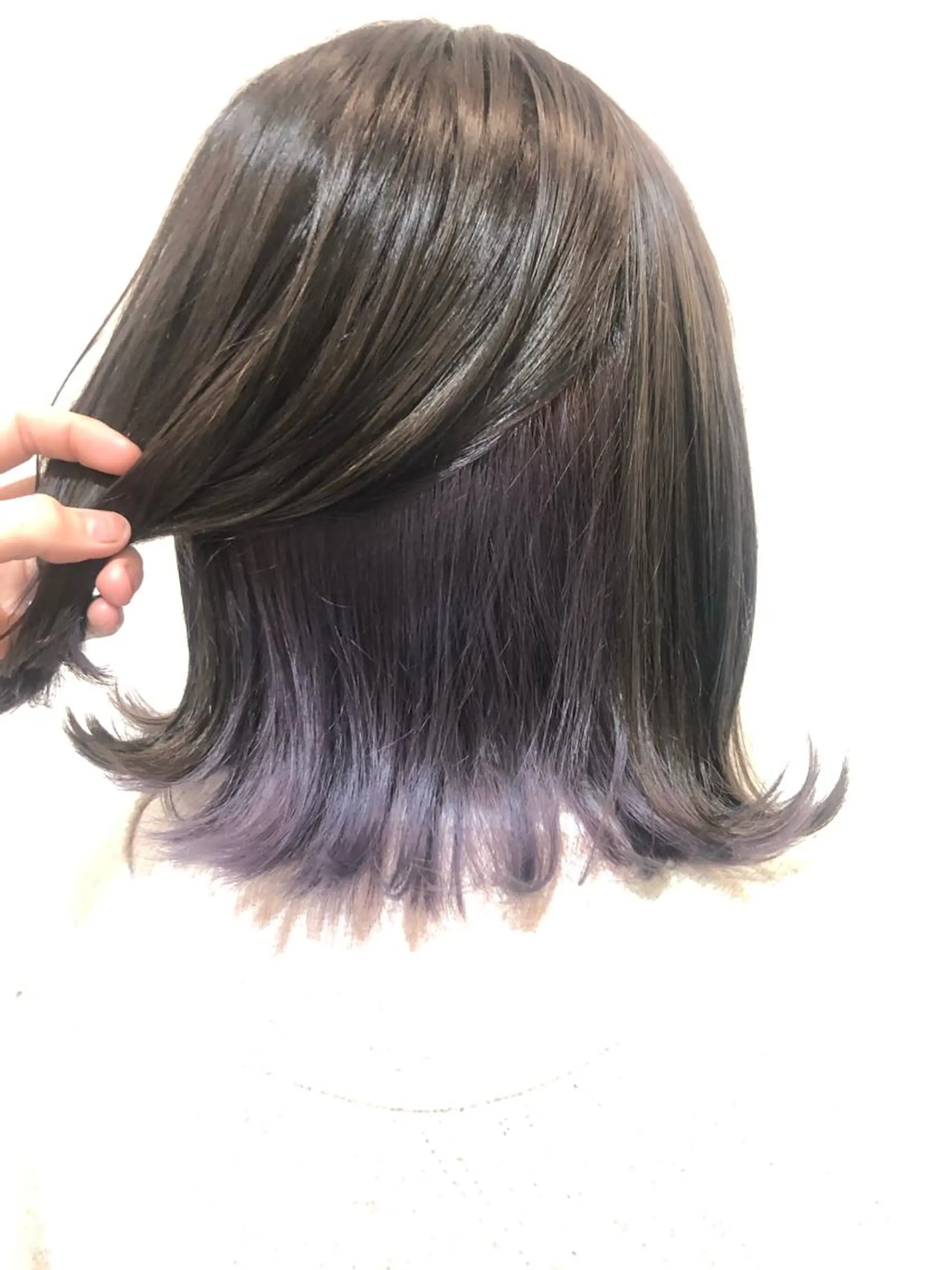 ミディアム パープルカラー カラーモデル募集 吉原佳穂💗のヘアスタイル