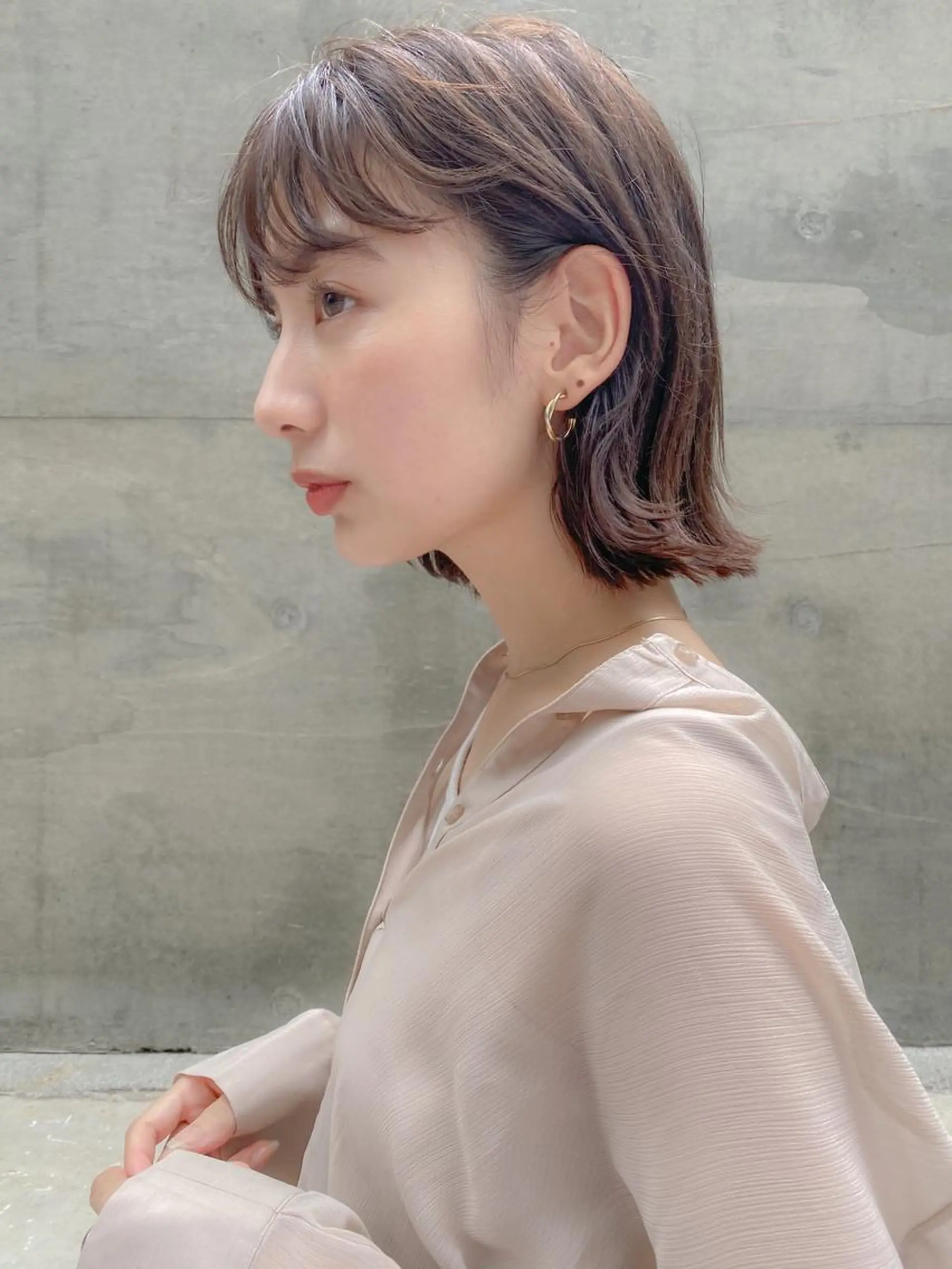 ミディアム カット ヘアカラー トリートメント ❤️‍🔥ボブ/縮毛 矯正・髪質改善もえるのヘアスタイル