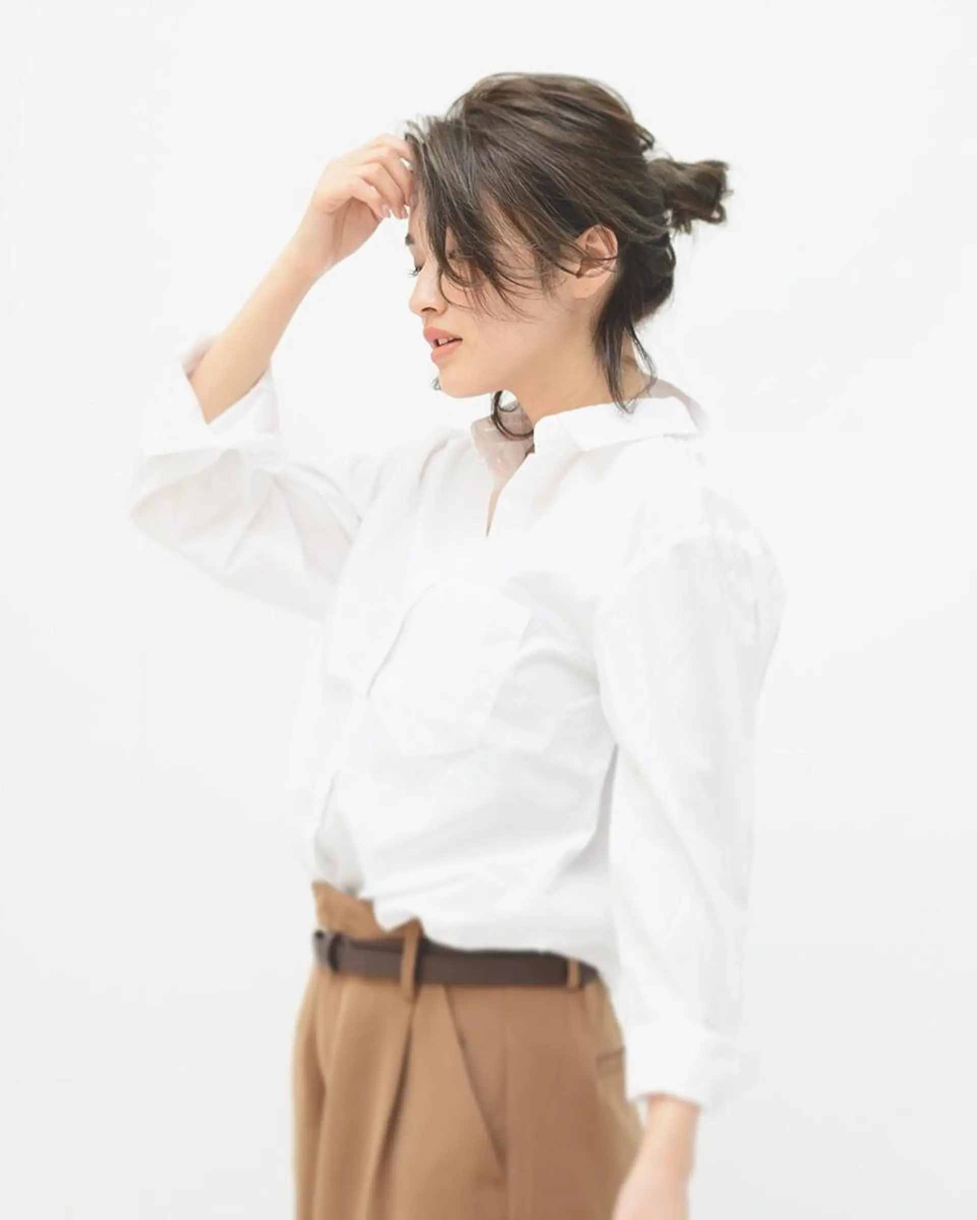 セミロング ヘアアレンジ 結婚式・ブライダル ボブ くびれヘア 斜めバング 伸ばしかけ 圧倒的美髪ストレート ツダケイタロウのヘアスタイル