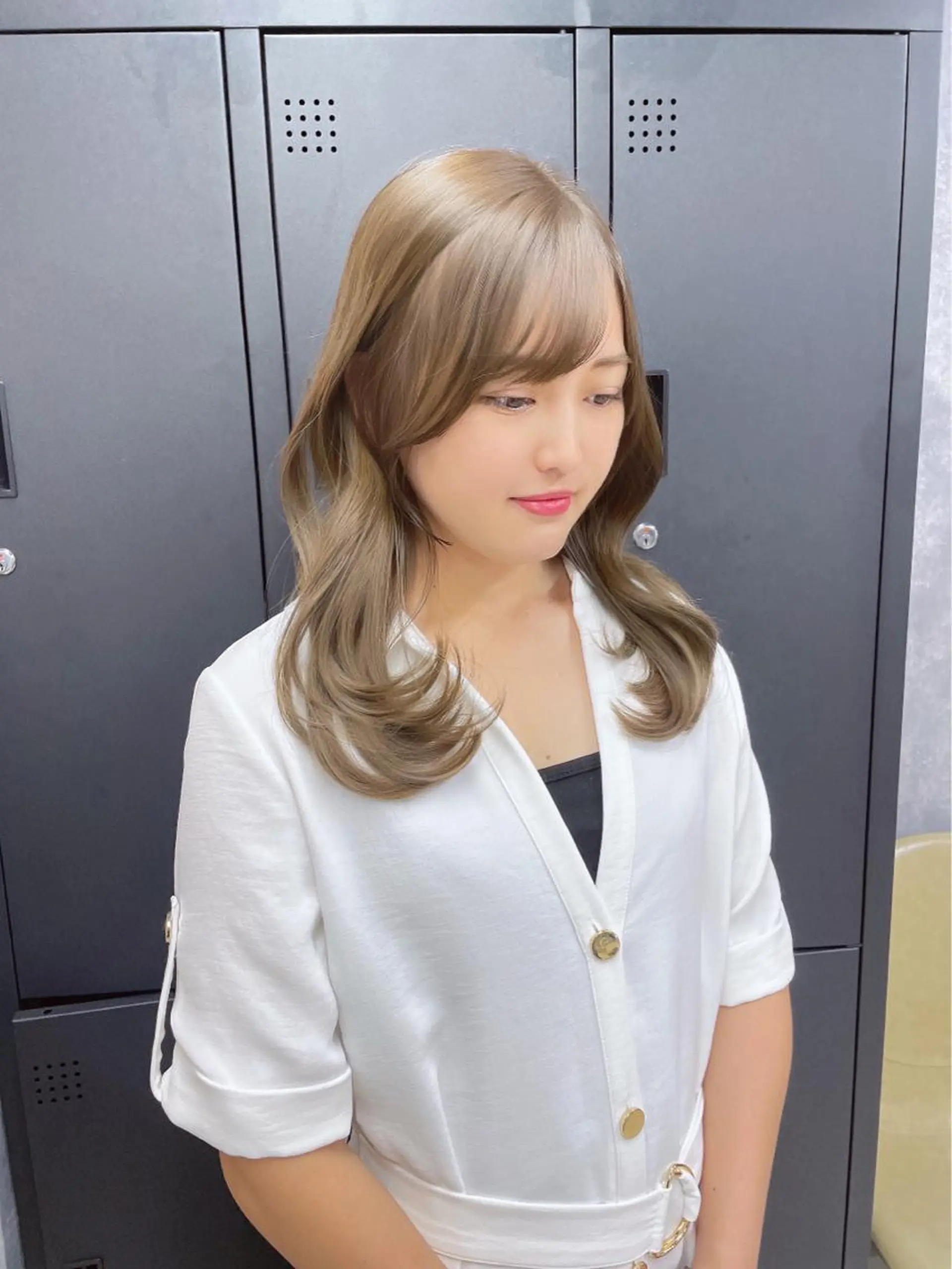 ミディアム カラー カット トリートメント 宮城 ほのかのヘアスタイル