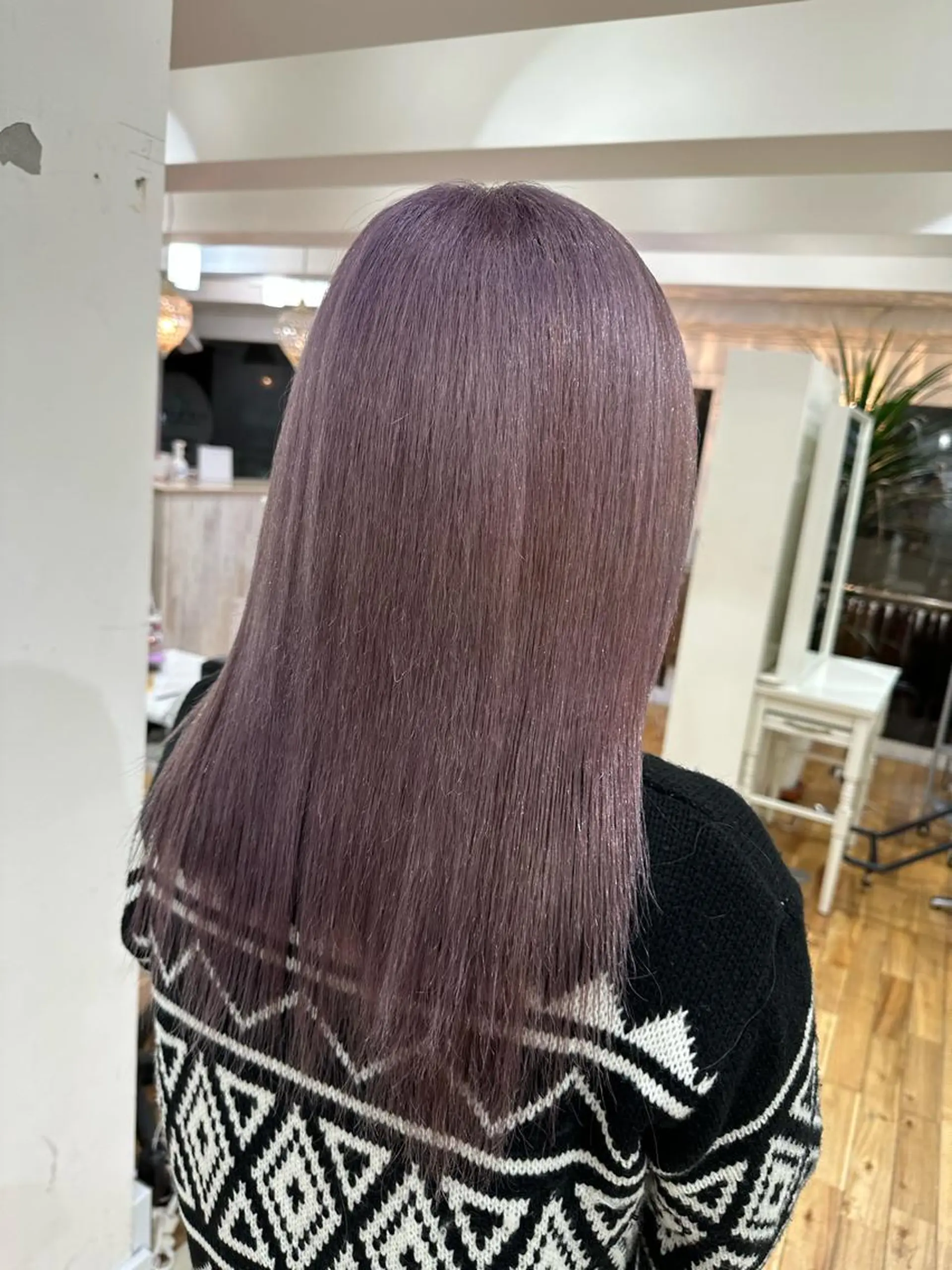 セミロング カラー ヘアアレンジ ヘアカラー トリートメント 久米 治仁のヘアスタイル