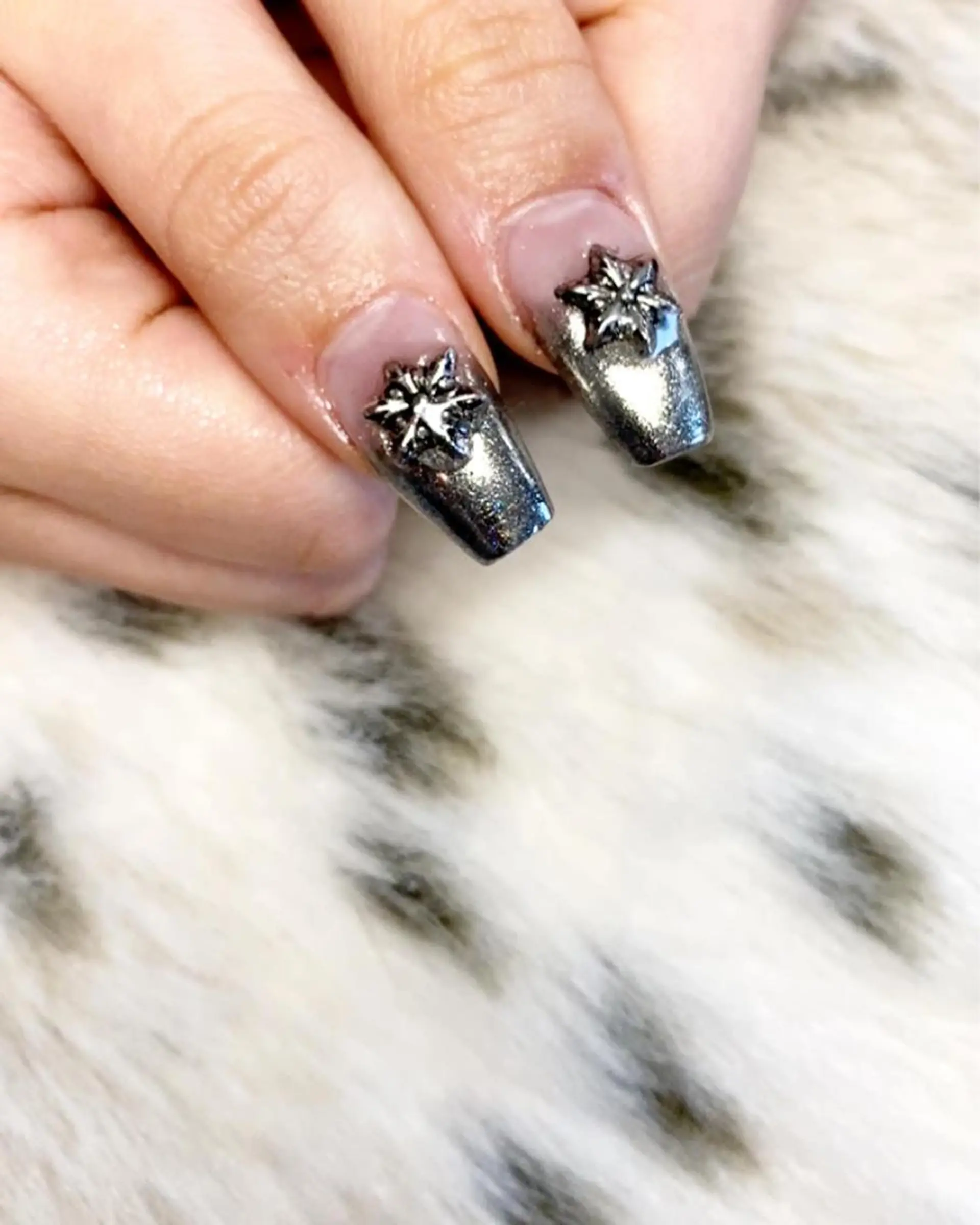 ネイル 長さ出し ミラーネイル スカルプネイル *･*MIMnail *･゜ﾟ･*:･*のネイルデザイン