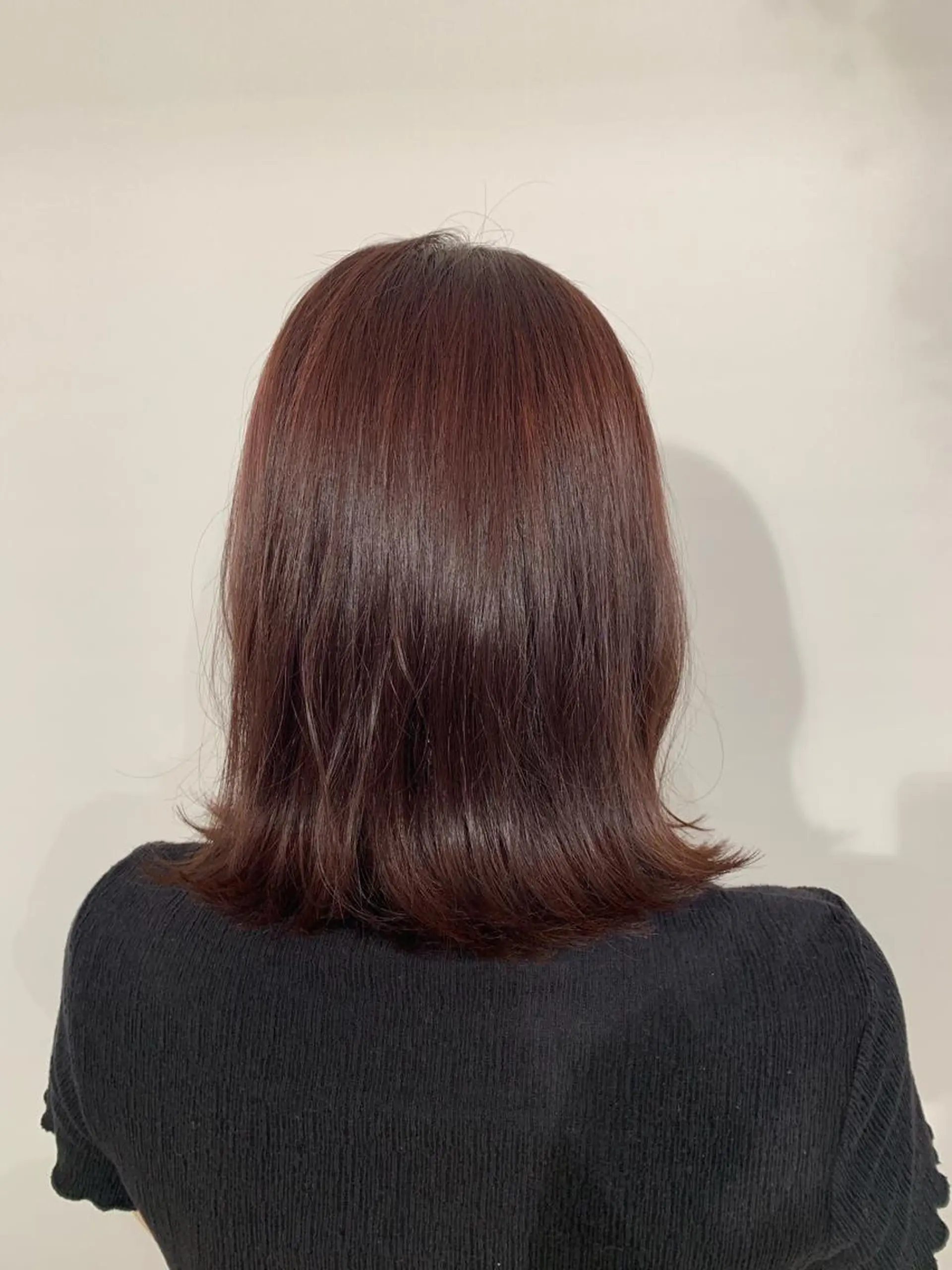 ミディアム カラー ヘアアレンジ カット ヘアカラー トリートメント 加藤 綾華のヘアスタイル