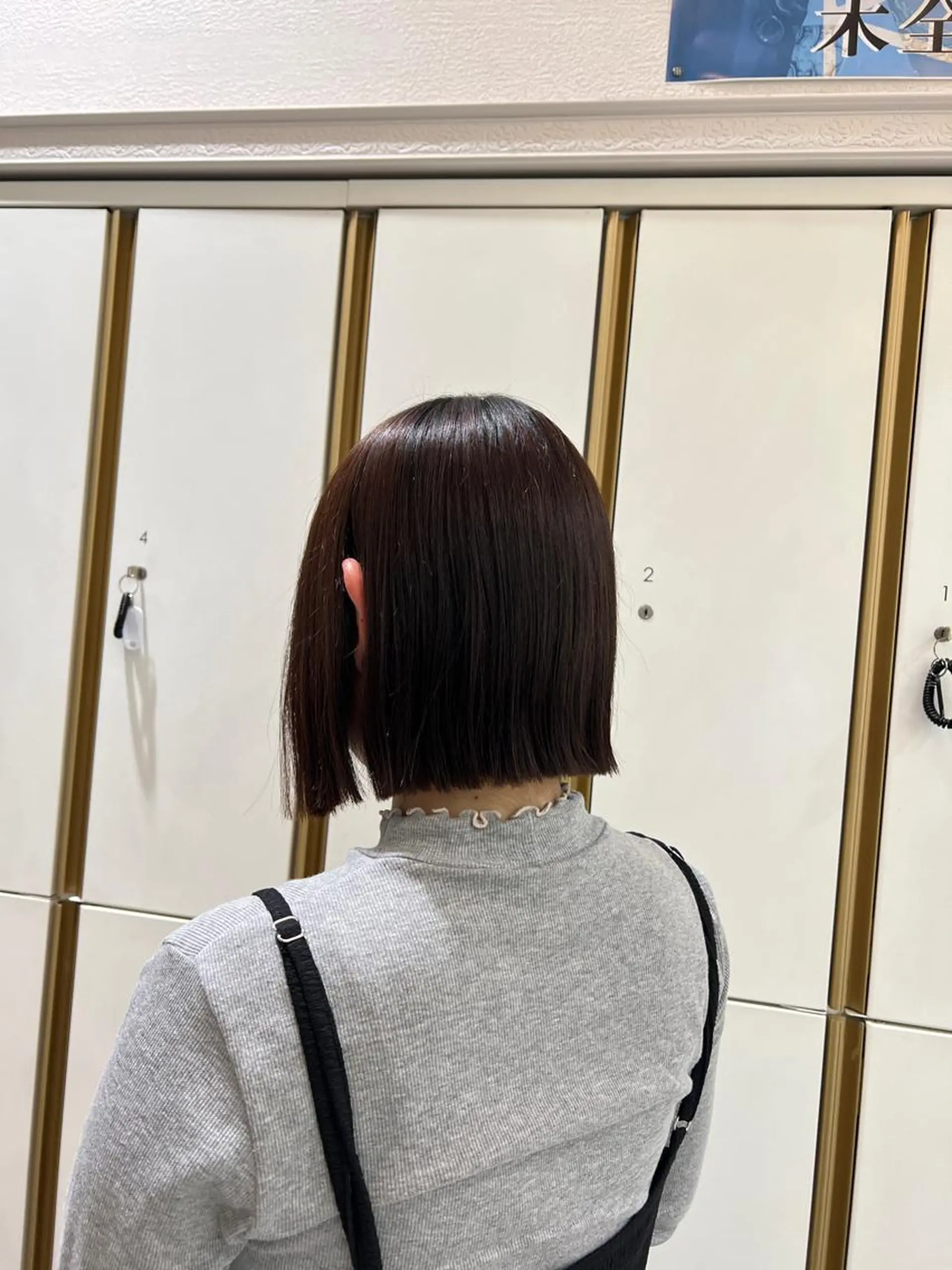 ミディアム 切りっぱなしボブ ボブ 透明感カラー/ボブ/ nanamiのヘアスタイル