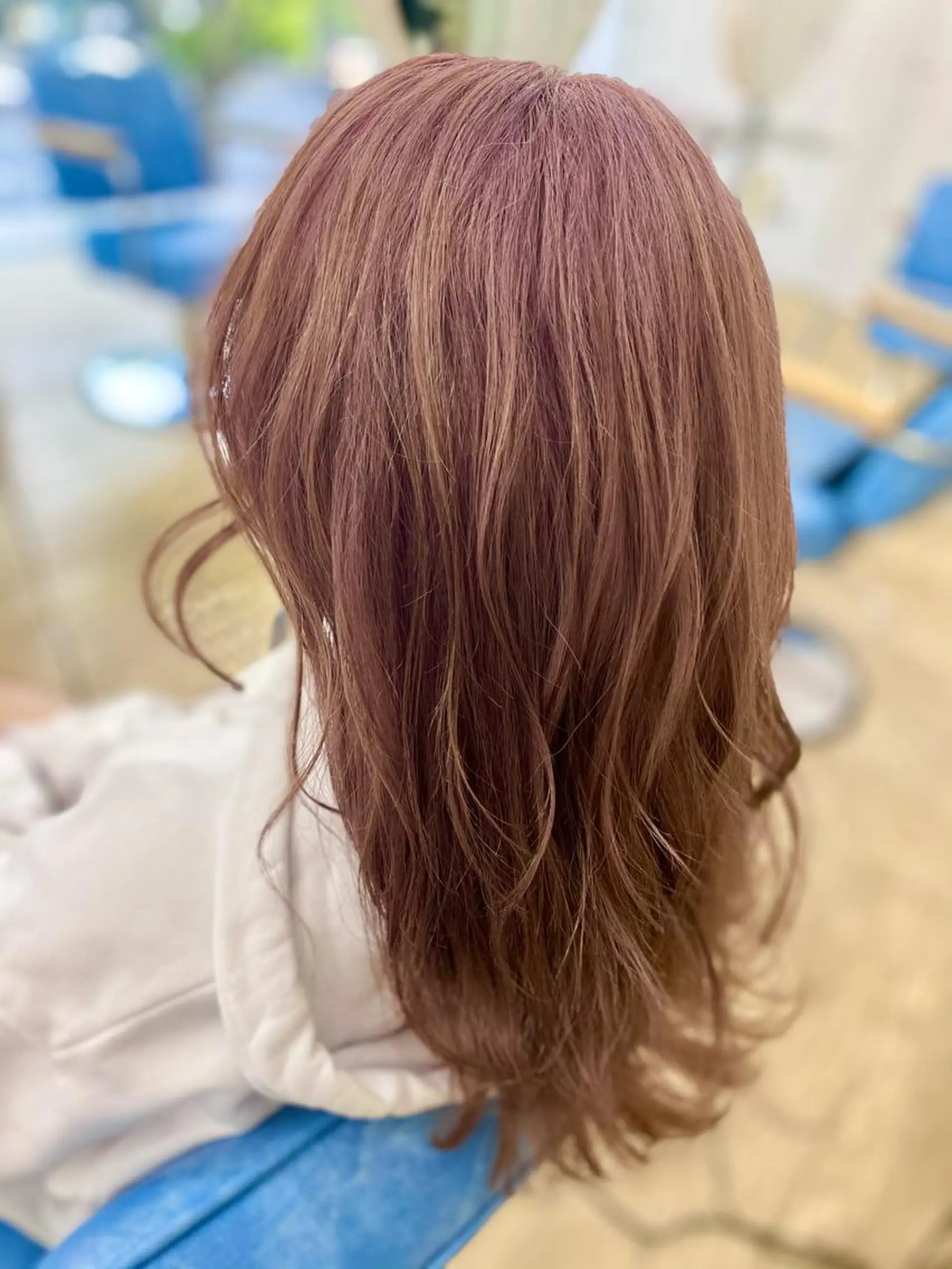 ミディアム カラー ラベンダーカラー ラベンダーピンク ピンクカラー カット トリートメント 松井 敬太郎のヘアスタイル