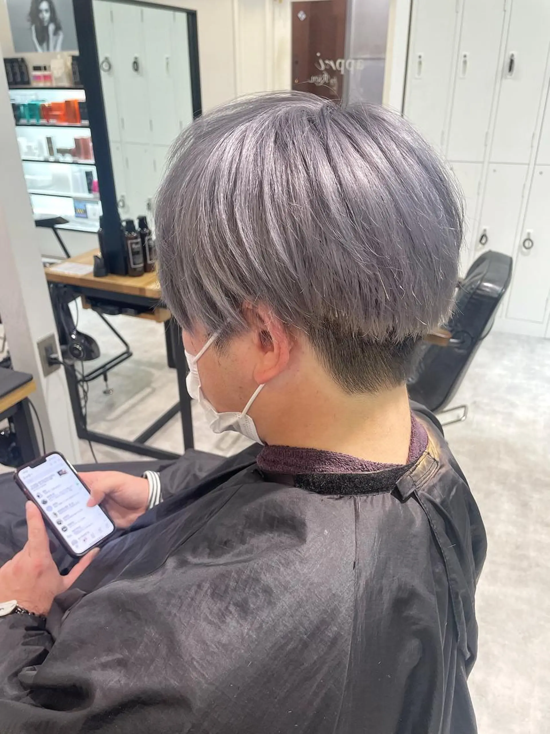 ショート カラー メンズ 田中大星 /ボブ 縮毛矯正のヘアスタイル