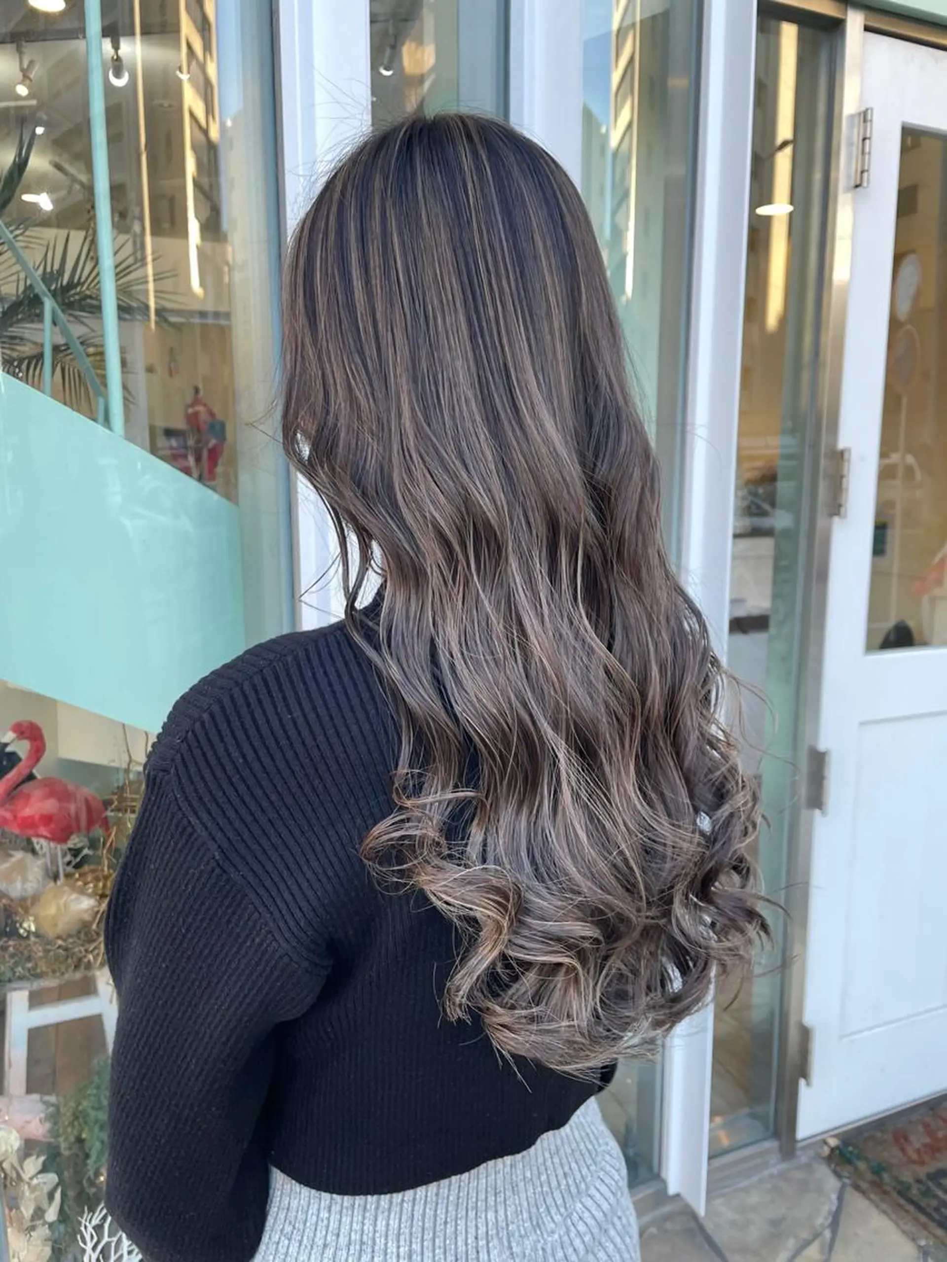 ロング カラー 編み込みエクステ プルエクステ シールエクステ バレイヤージュ ブリーチ ヘアカラー WEST OLAND加藤圭介のヘアスタイル