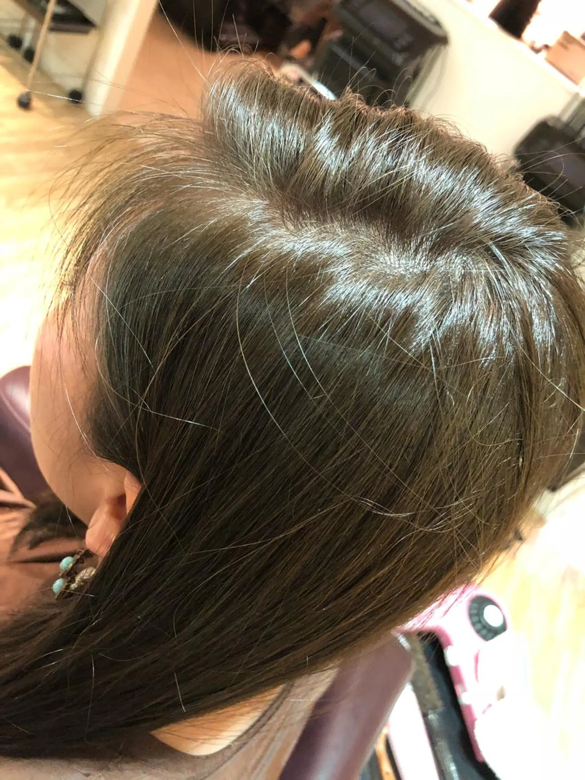 ロング カラー 芝田  望優のヘアスタイル
