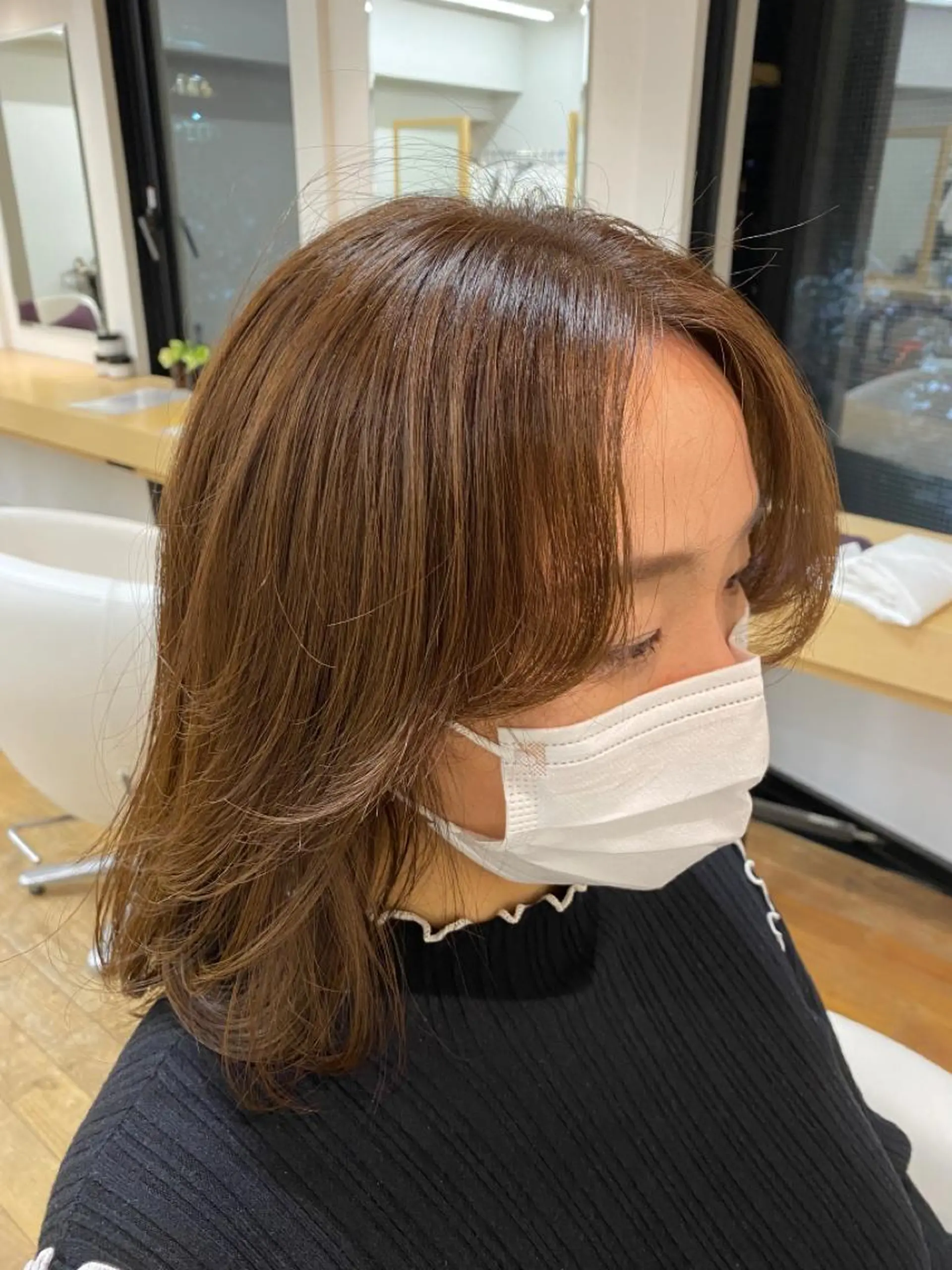 ロング 顔周りカット レイヤーカット ホワイトハウス芦屋さくら並木店所属・井戸上 颯太のヘアスタイル