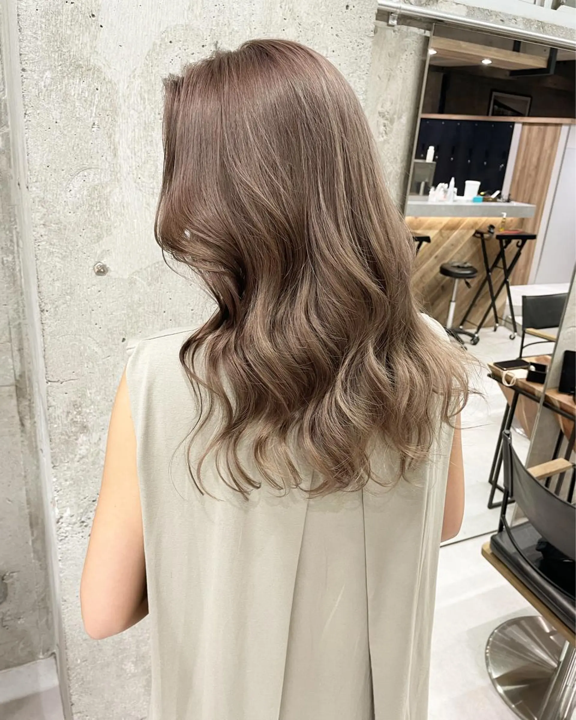 ロング カラー ヘアアレンジ ヘアカラー TATSUYA アートディレクターのヘアスタイル