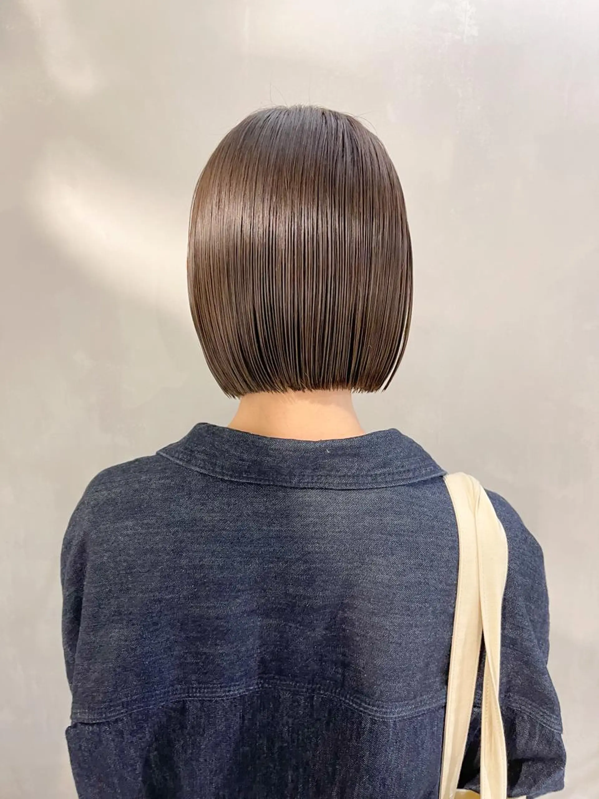 ミディアム カラー 透明感カラー ボブ カット ヘアカラー トリートメント 川本 裕🌿のヘアスタイル