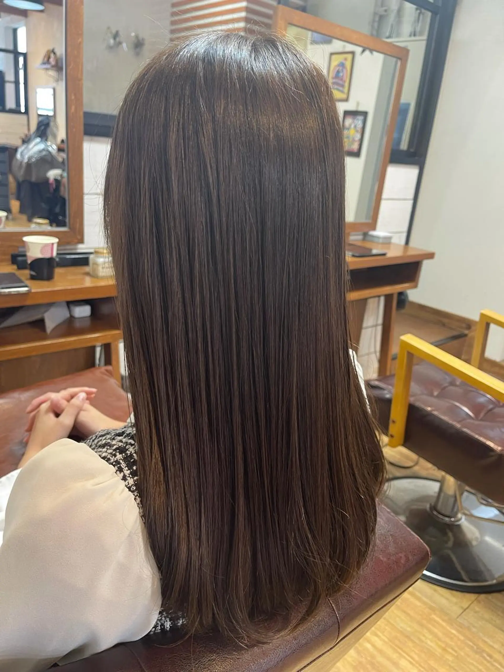 ロング カラー トリートメント 平田 たかしのヘアスタイル