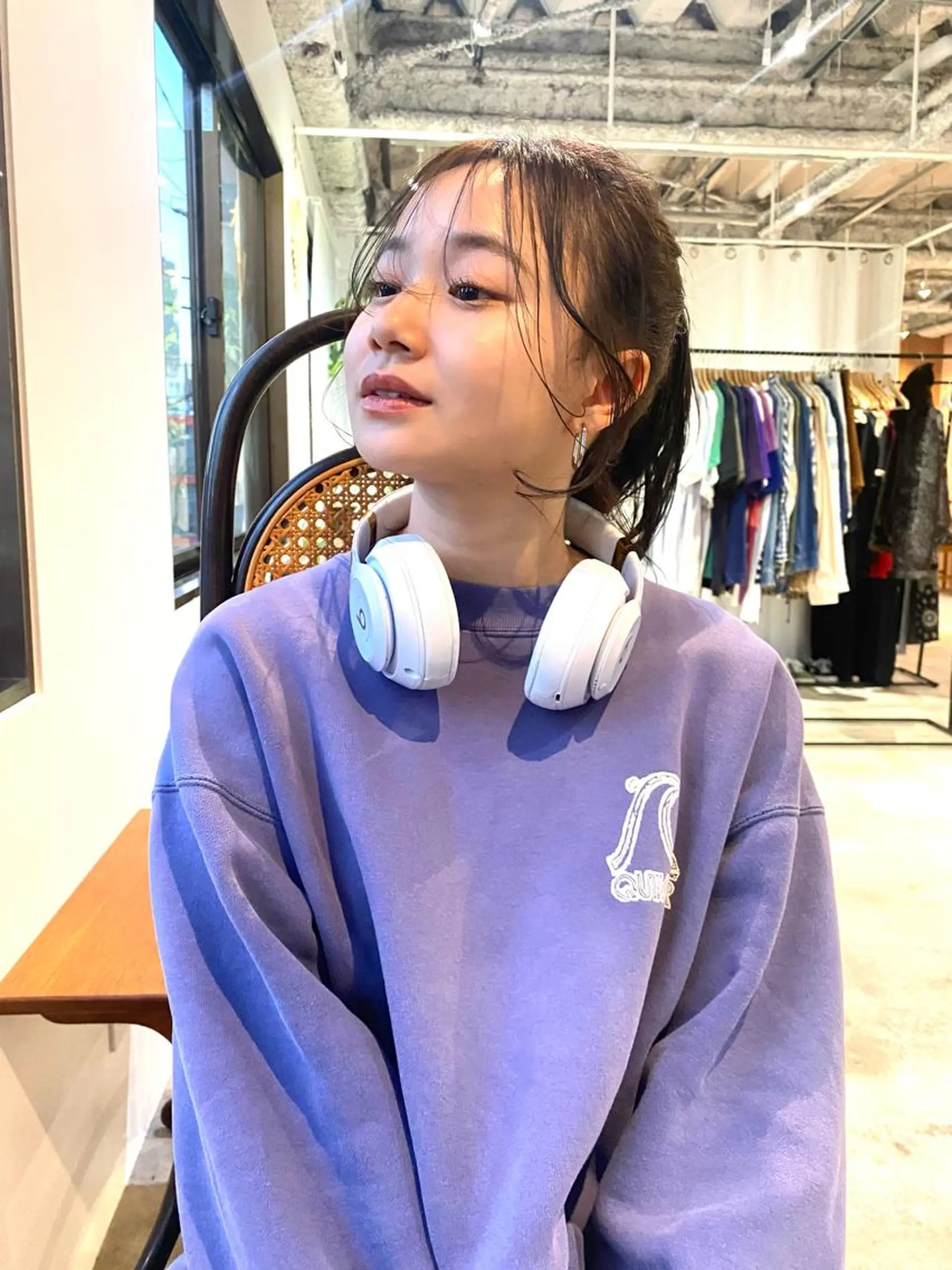 セミロング カラー 韓国風ヘア LATTE  渋谷所属・♡レイヤーカット れお♡のヘアスタイル