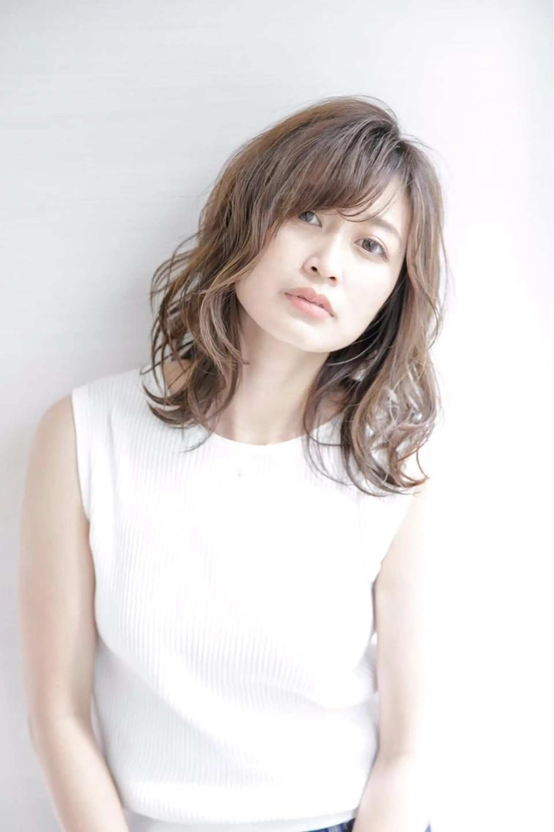 セミロング カット 縮毛矯正 トリートメント ヘアセット 圧倒的髪質改善 ✂︎飯島悠介のヘアスタイル