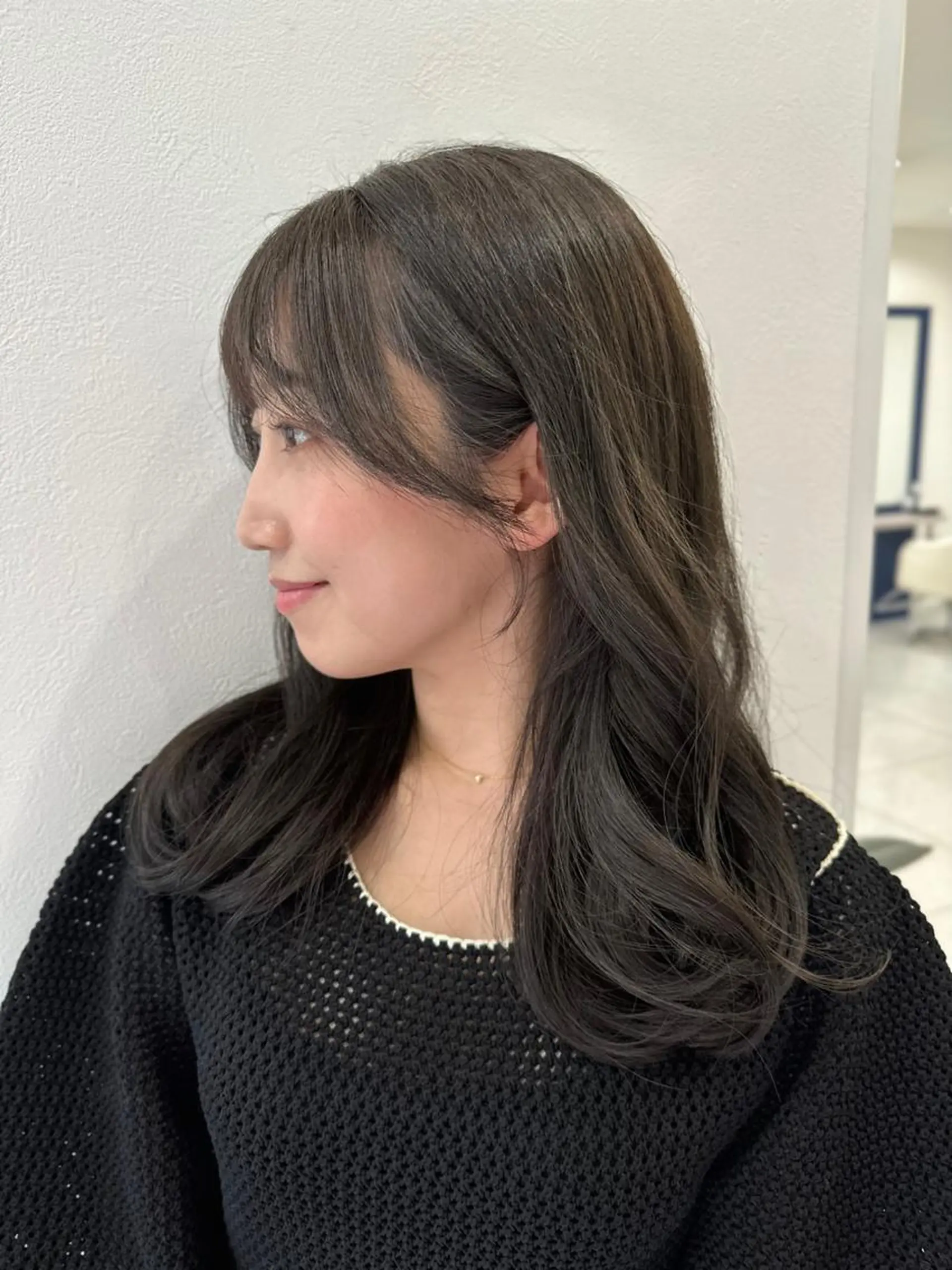 セミロング カット ヘアカラー Manami ♡のヘアスタイル
