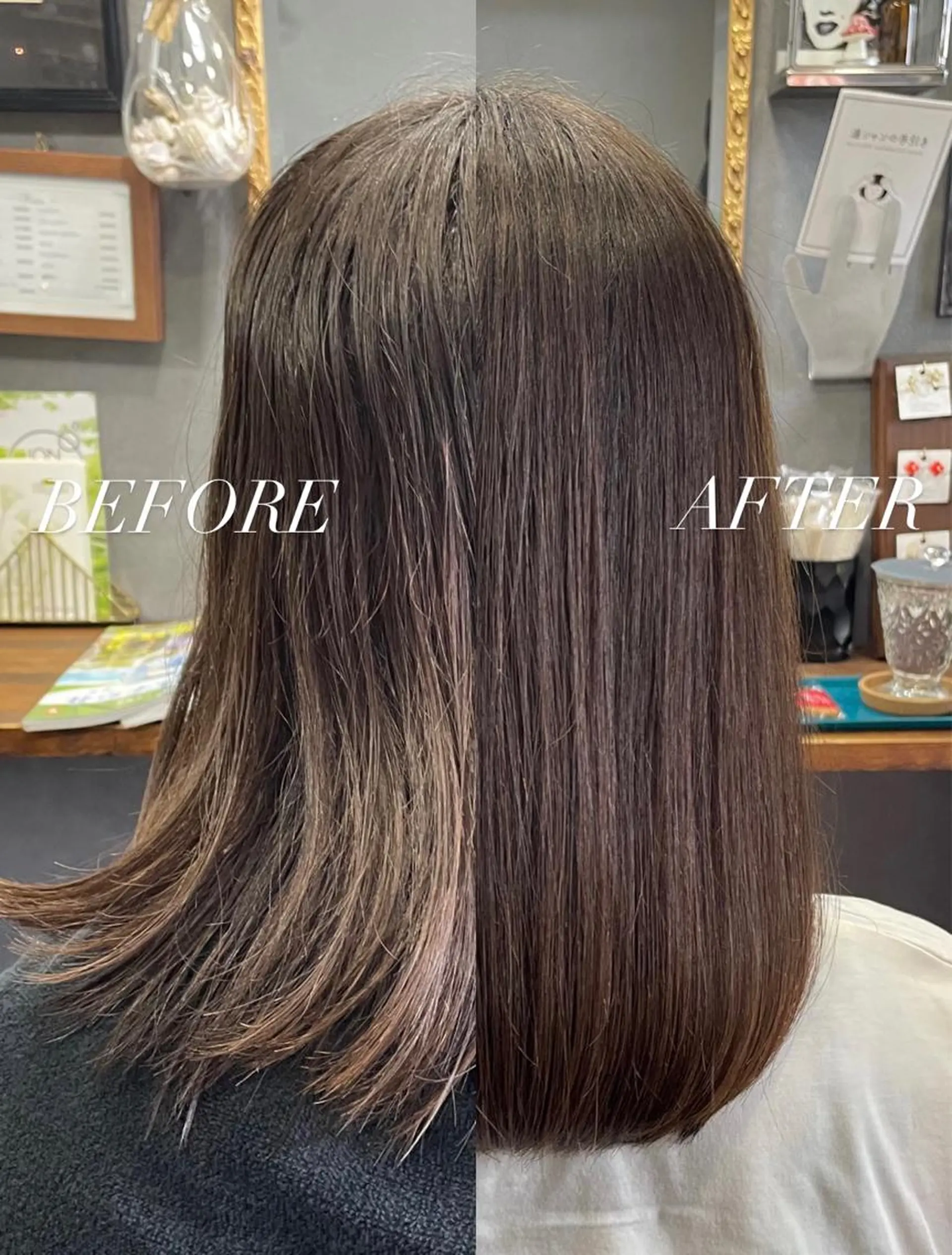 ミディアム カラー アクアカラー 髪質改善 トリートメント カット ヘアカラー トリートメント サダハルカ ｜chouetteのヘアスタイル