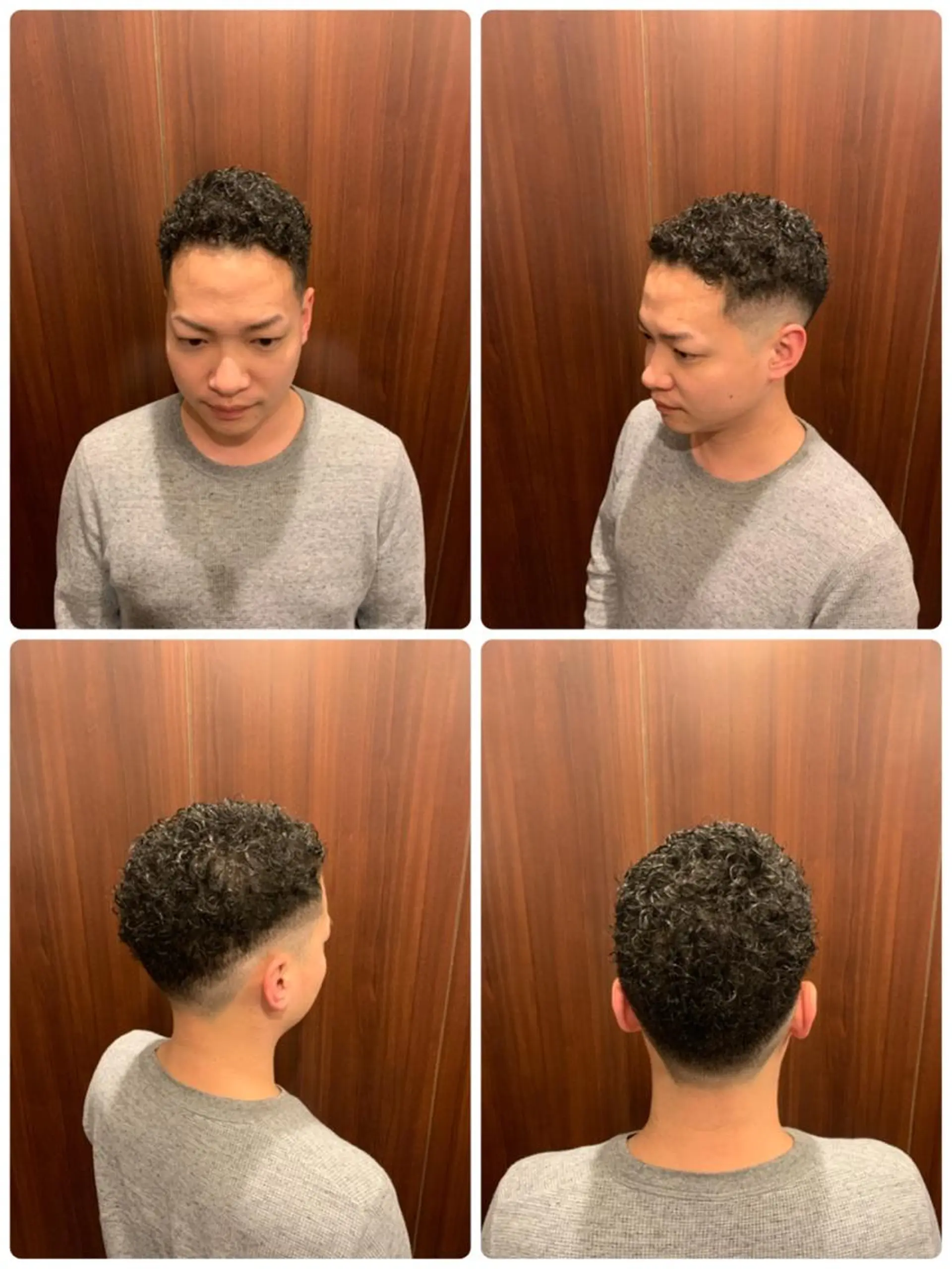 ショート メンズ フェードカット くせ毛 高橋 大輔のヘアスタイル