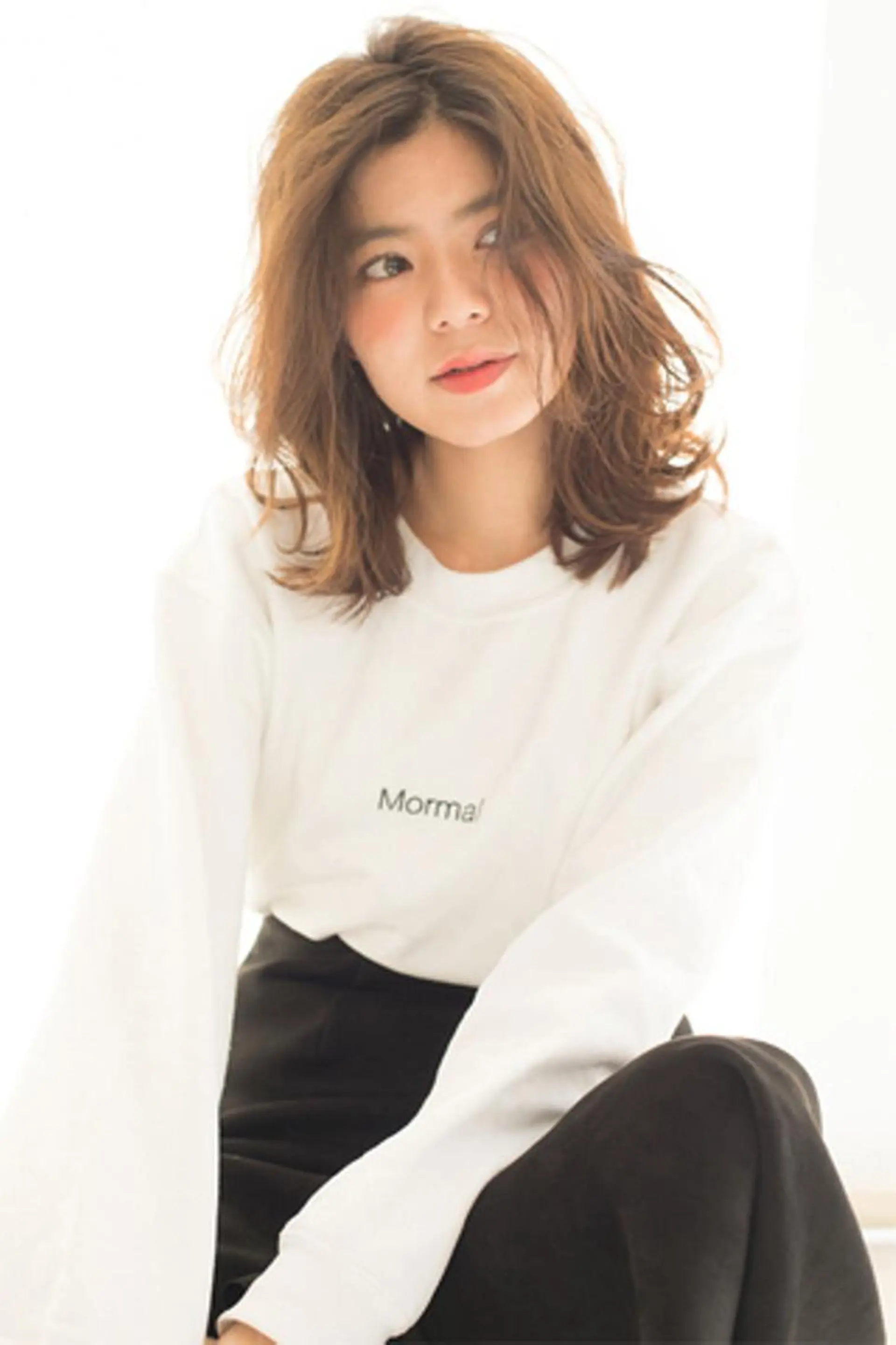 カラー パーマ アッシュ 黒髪 ブリーチ ボブ ストレートパーマ 【公式】amble luxe池袋東口💛のヘアスタイル