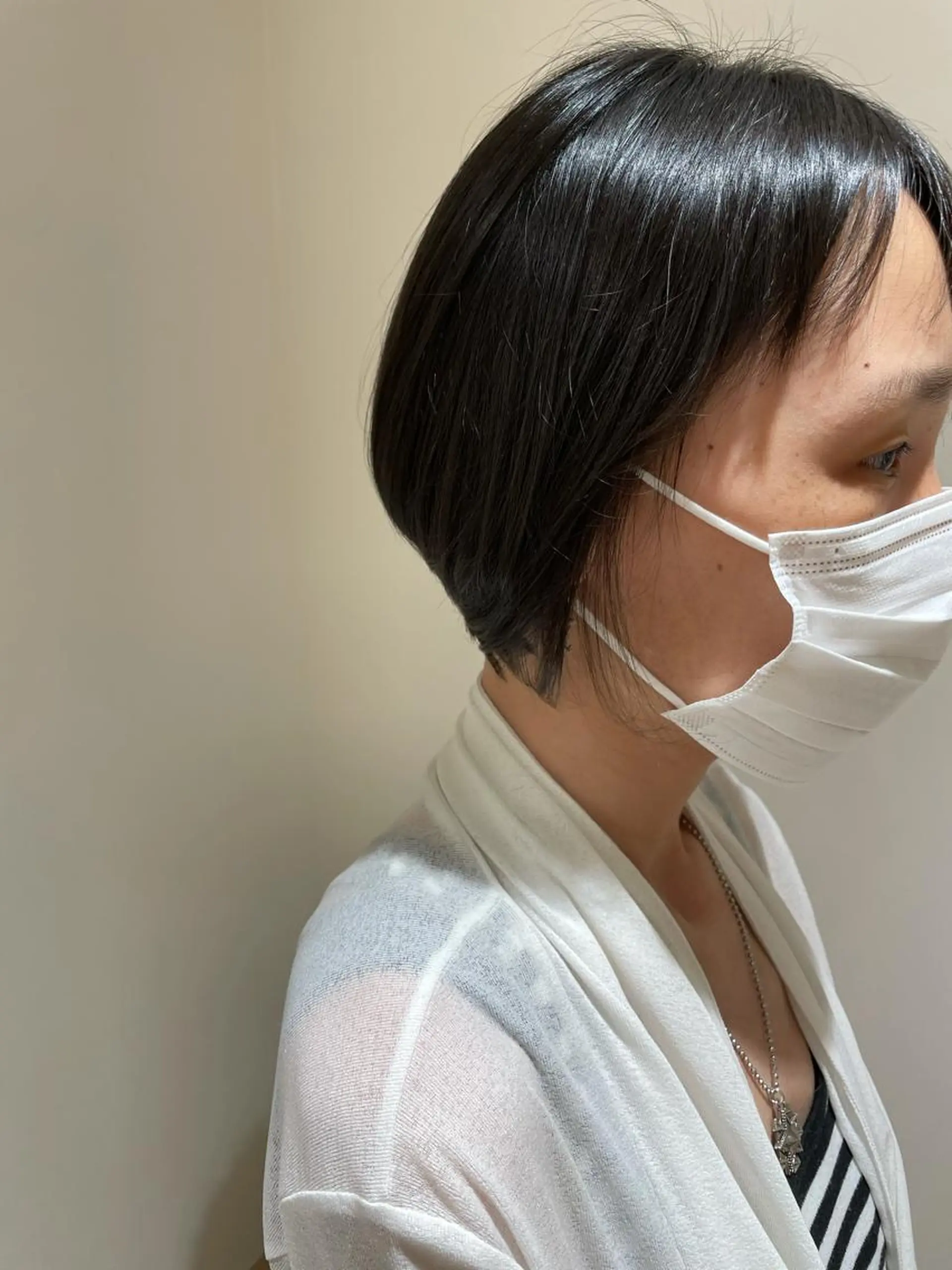 ショート ショートボブ ケアカラー ボブ ショートヘア カット GO TODAY SHAiRE SALON所属・天野 瑠真のヘアスタイル