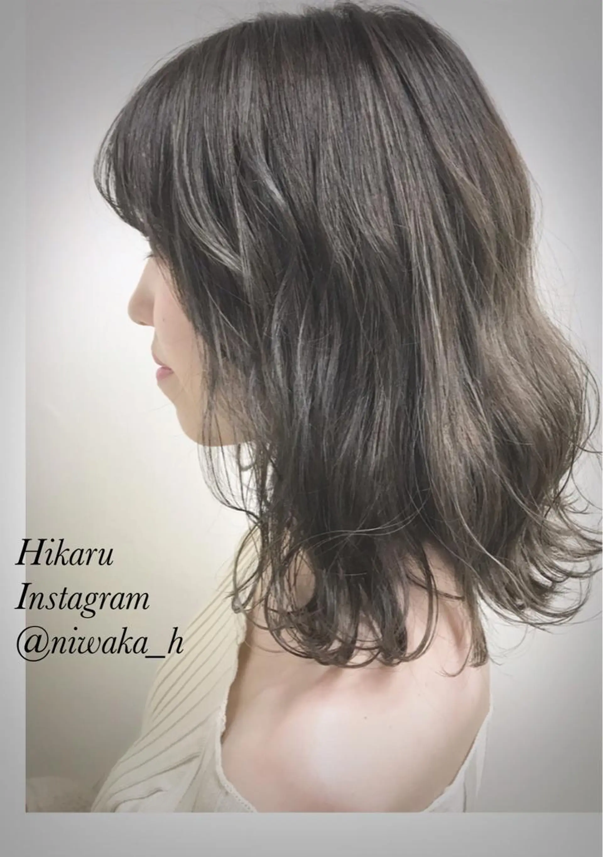 ミディアム カラー エリアNo.1カラー ⭐️hikaru⭐️のヘアスタイル