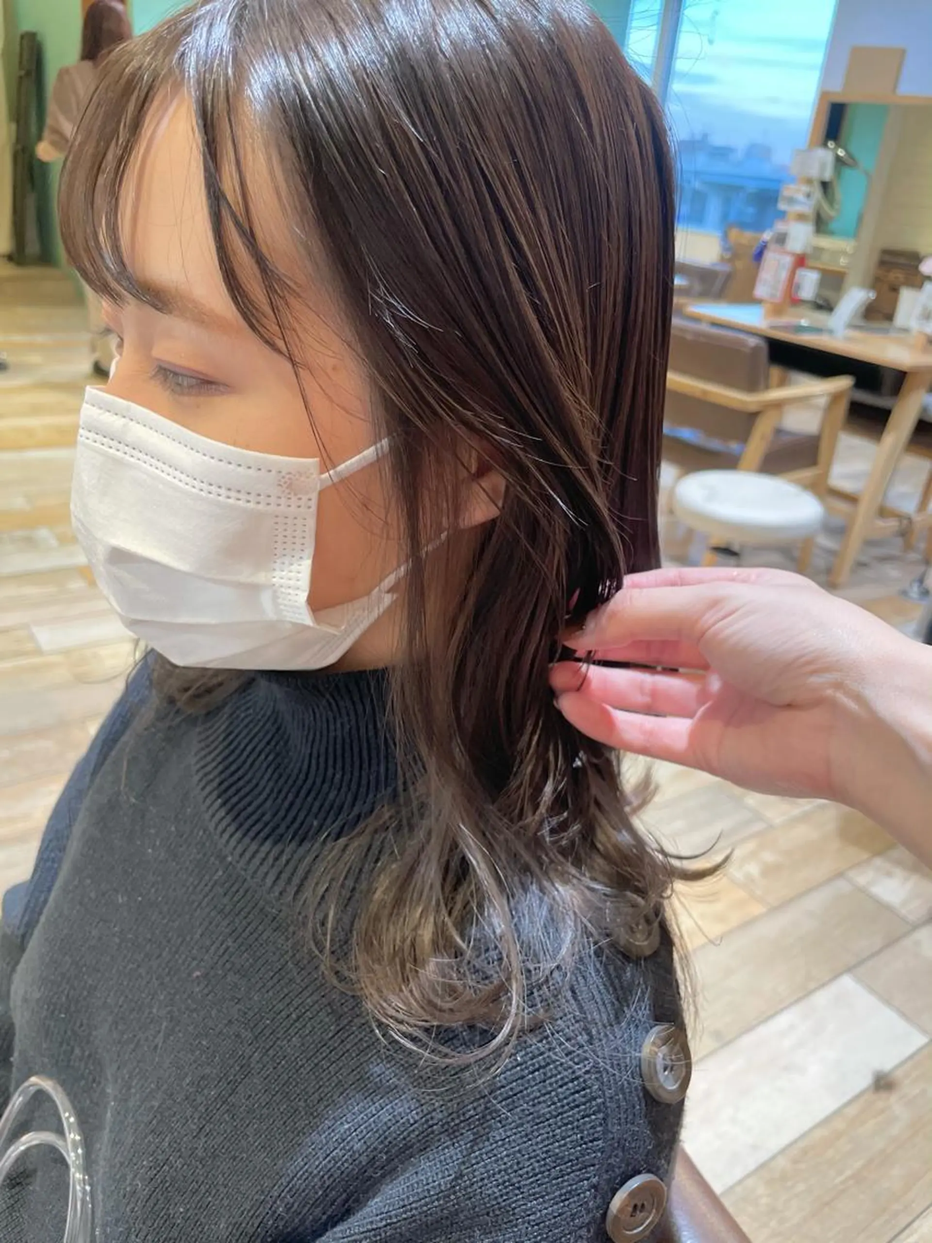 ロング カラー カット ヘアカラー 石渡このみ 🍊レイヤーカットのヘアスタイル