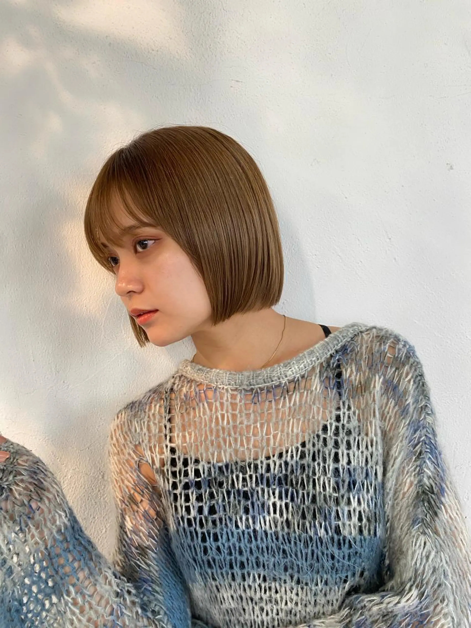 ショート カラー ベージュカラー ミルクティーベージュ ボブ カット ヘアカラー トリートメント 🧸艶々韓国ヘア 🧁mizunaのヘアスタイル