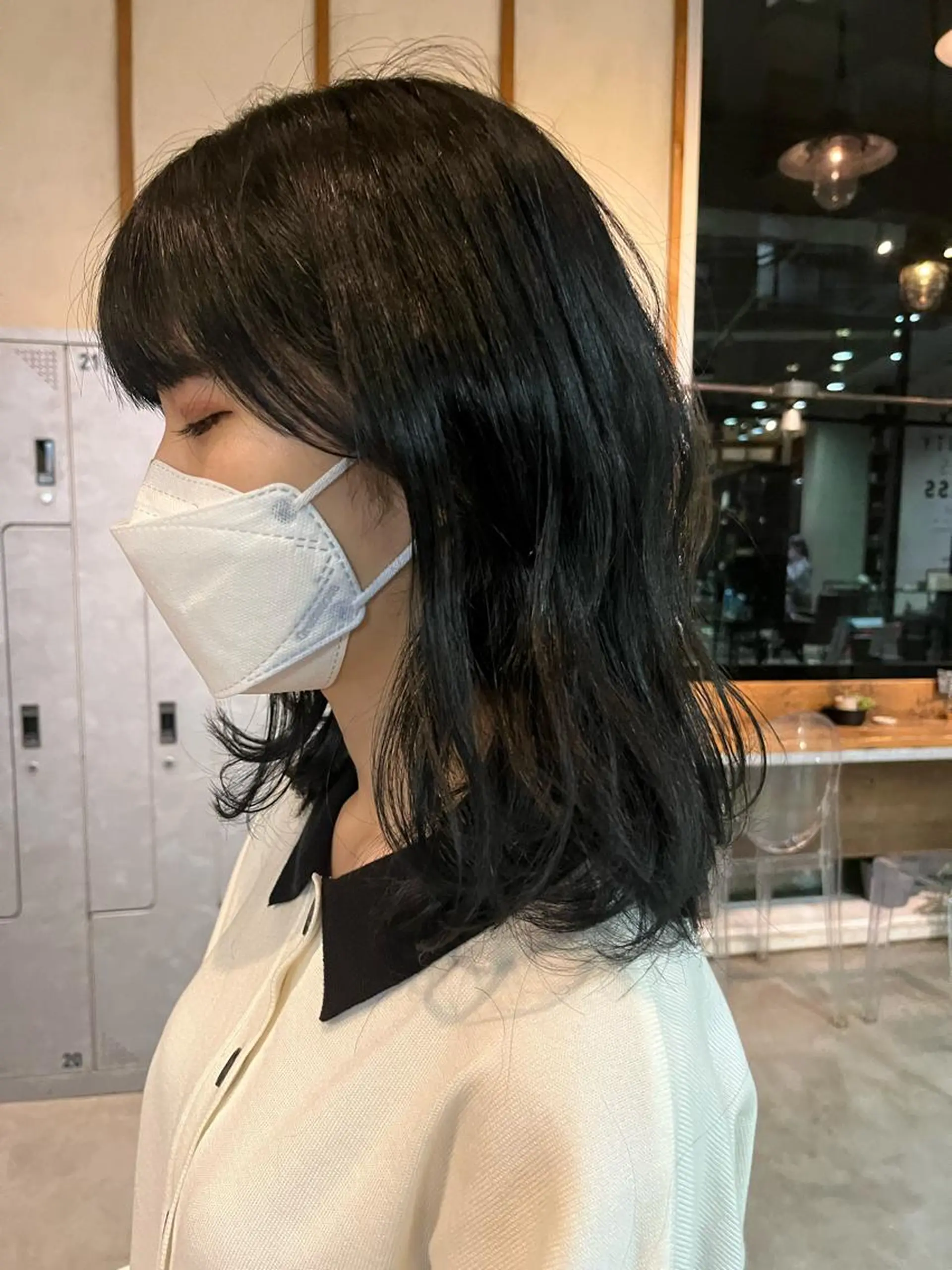 ミディアム ボブ/ベージュ/ パーマ🪿近森ゆいのヘアスタイル