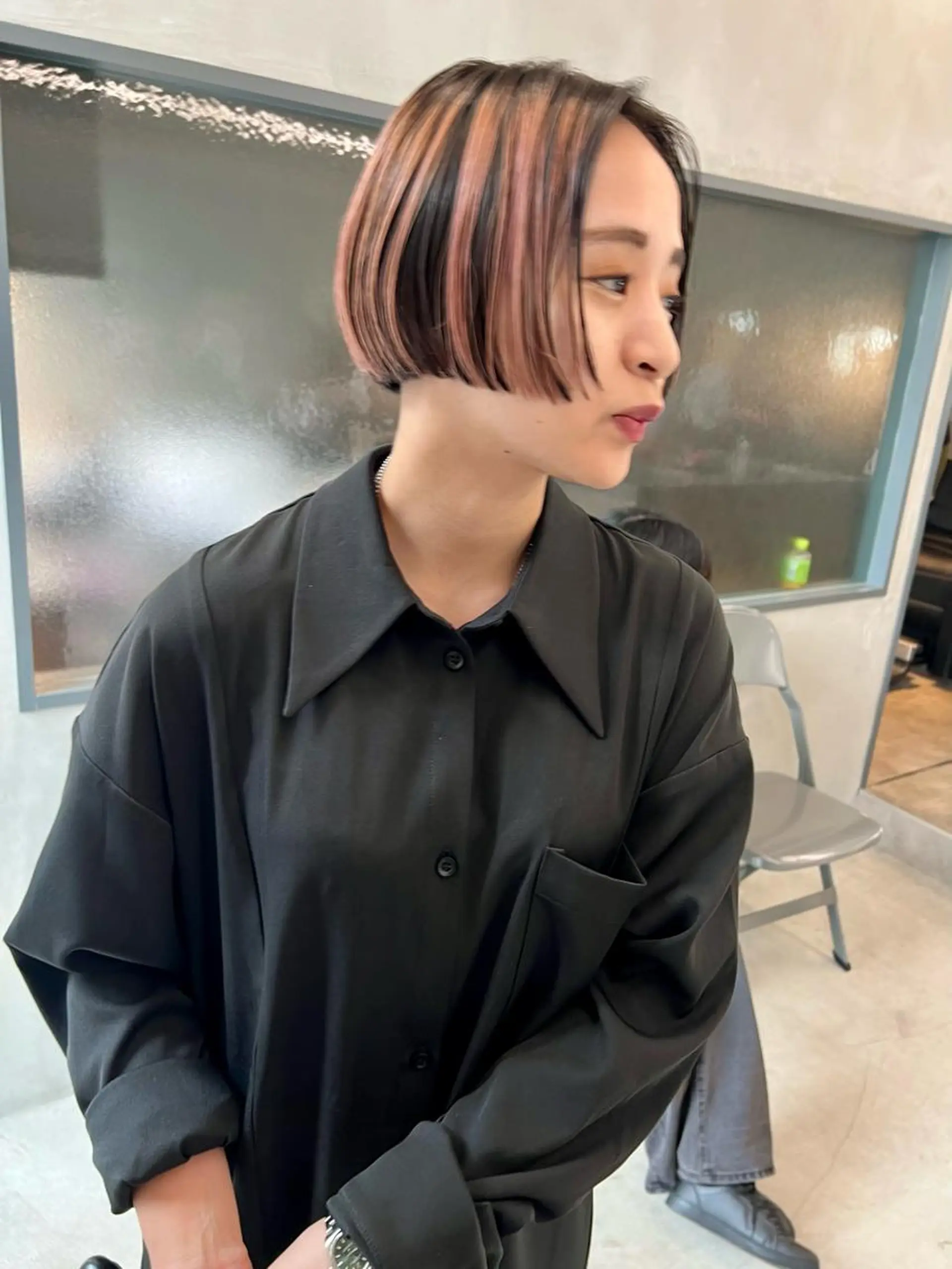 ショート カラー デザインカラー ボブ カット ヘアカラー sakoda shunkiのヘアスタイル