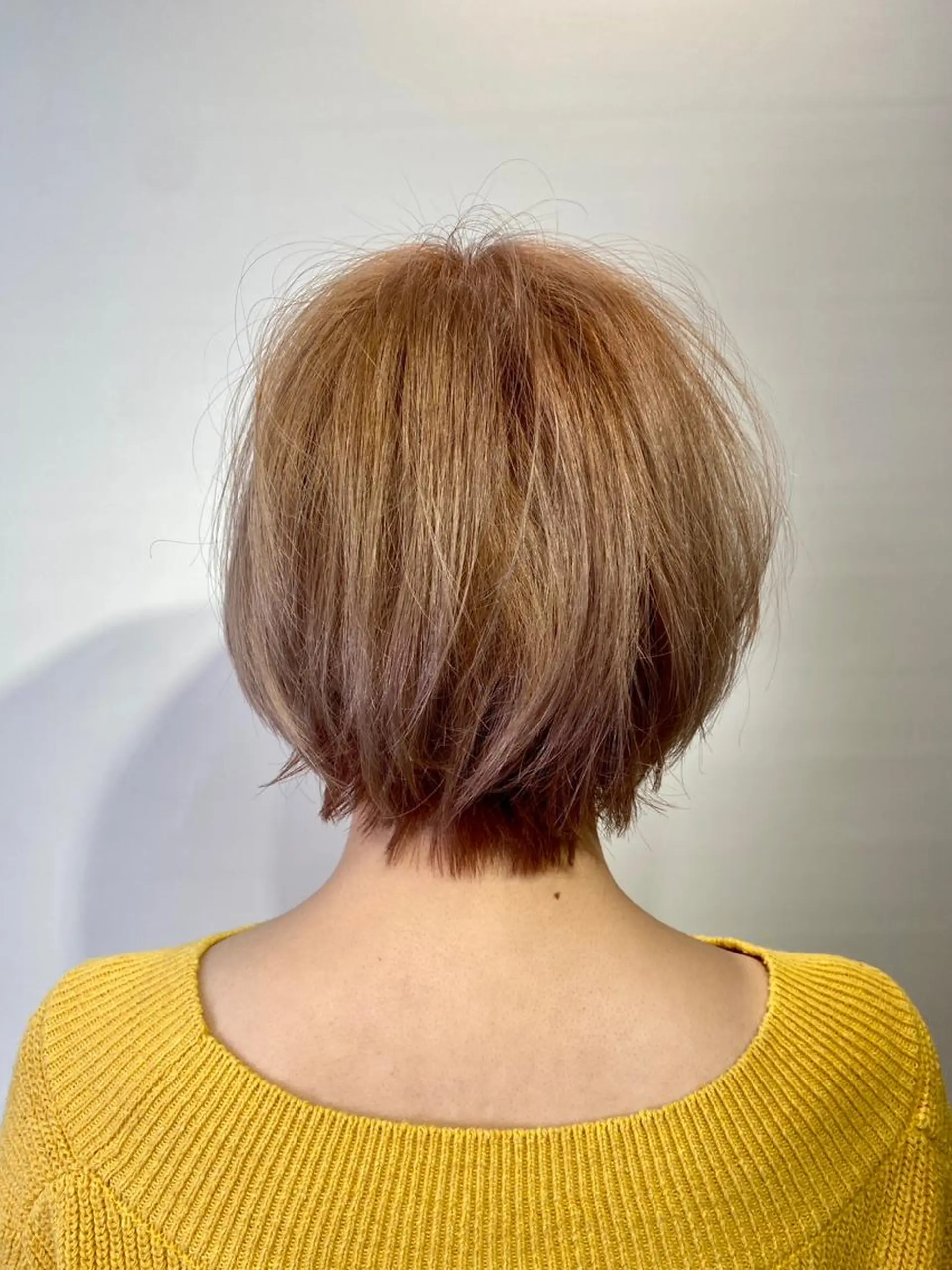 ショート ヘアカラー トリートメント 🌈神バズり 100%色🌈のヘアスタイル
