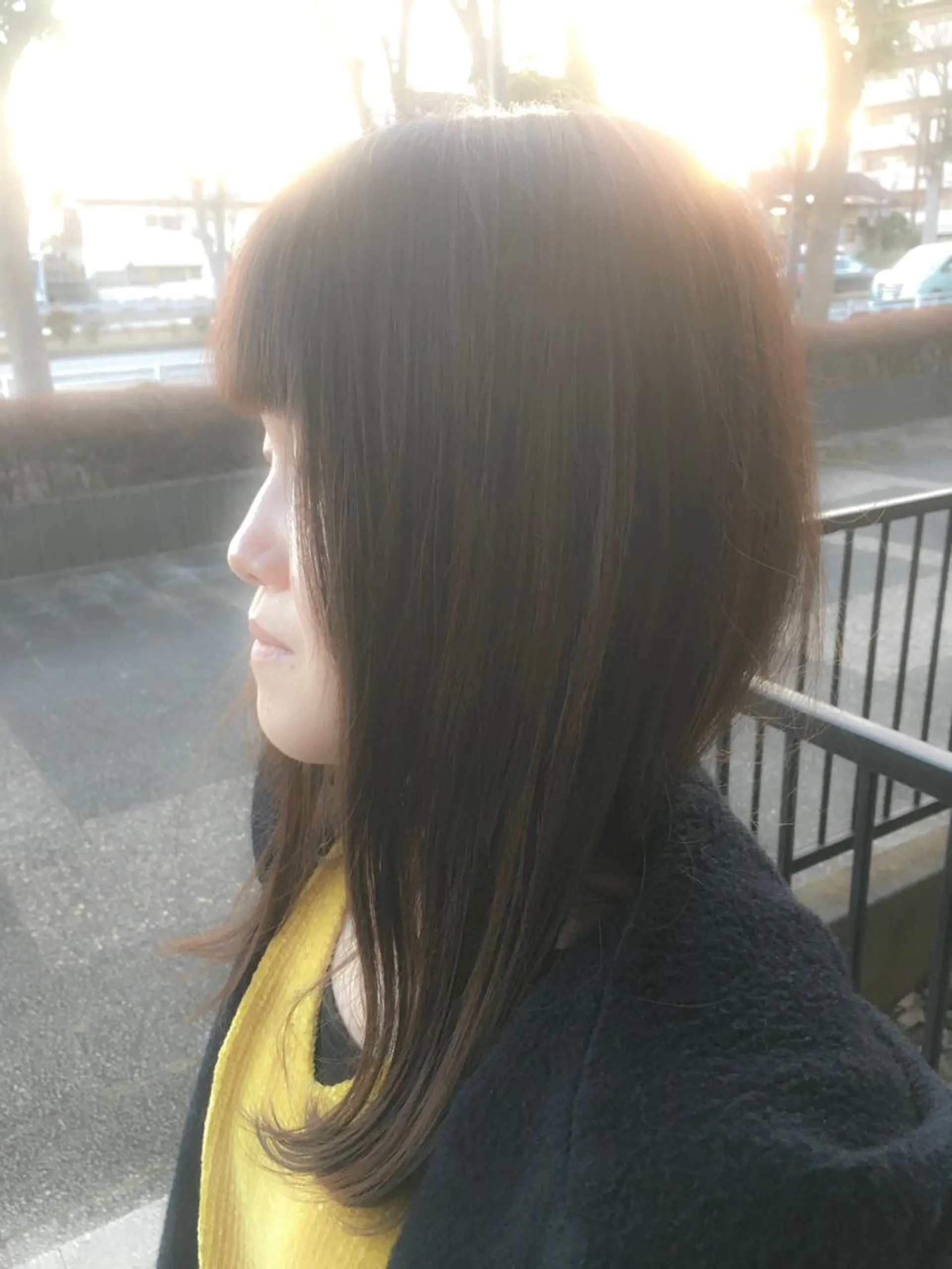 セミロング 縮毛矯正/髪質改善 飯田公祐のヘアスタイル