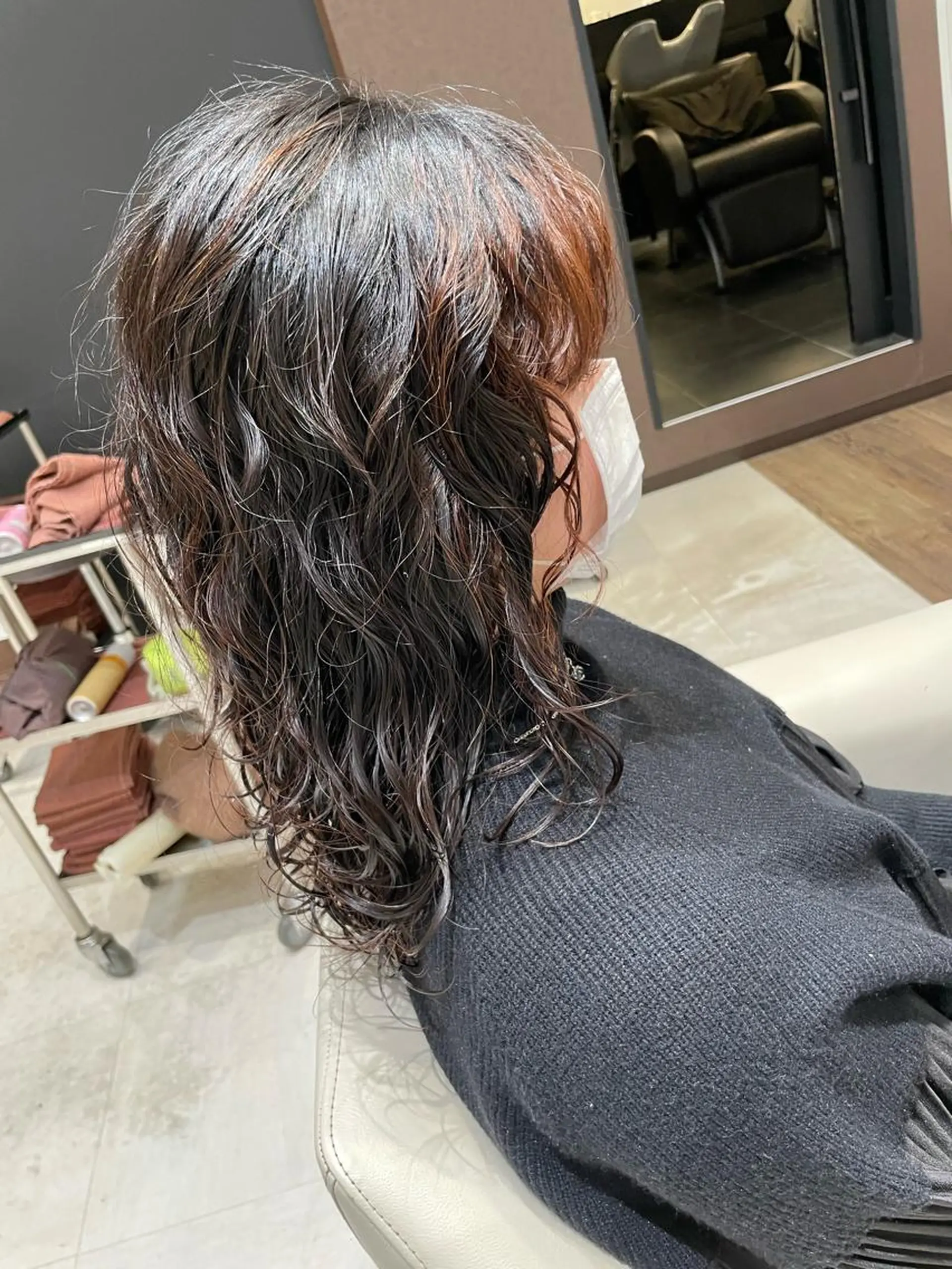 ロング パーマ 似合わせカット k-twoたき✨艶感 カラー／美髪矯正のヘアスタイル