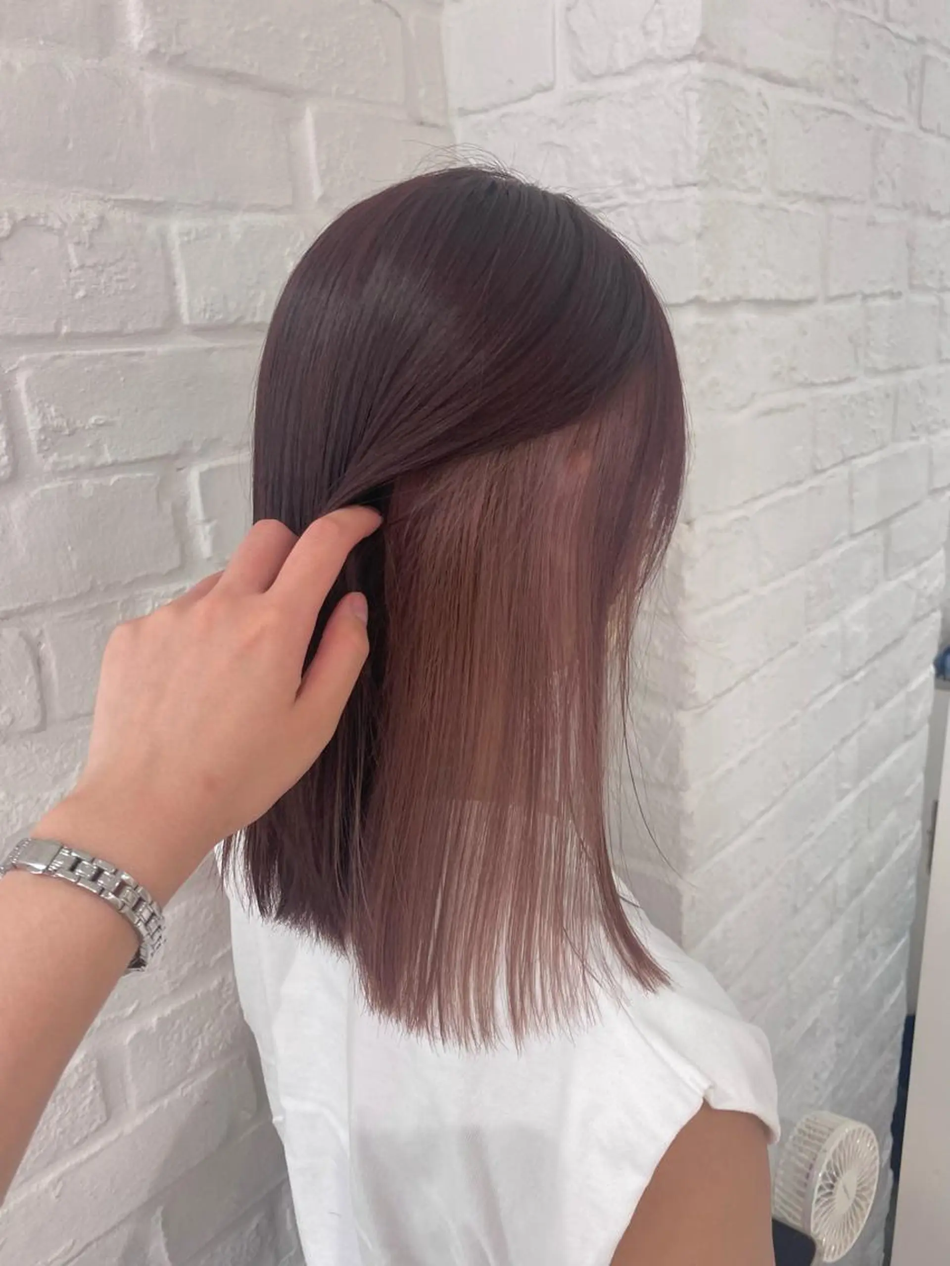 ミディアム ヘアカラー 大川 綾乃のヘアスタイル