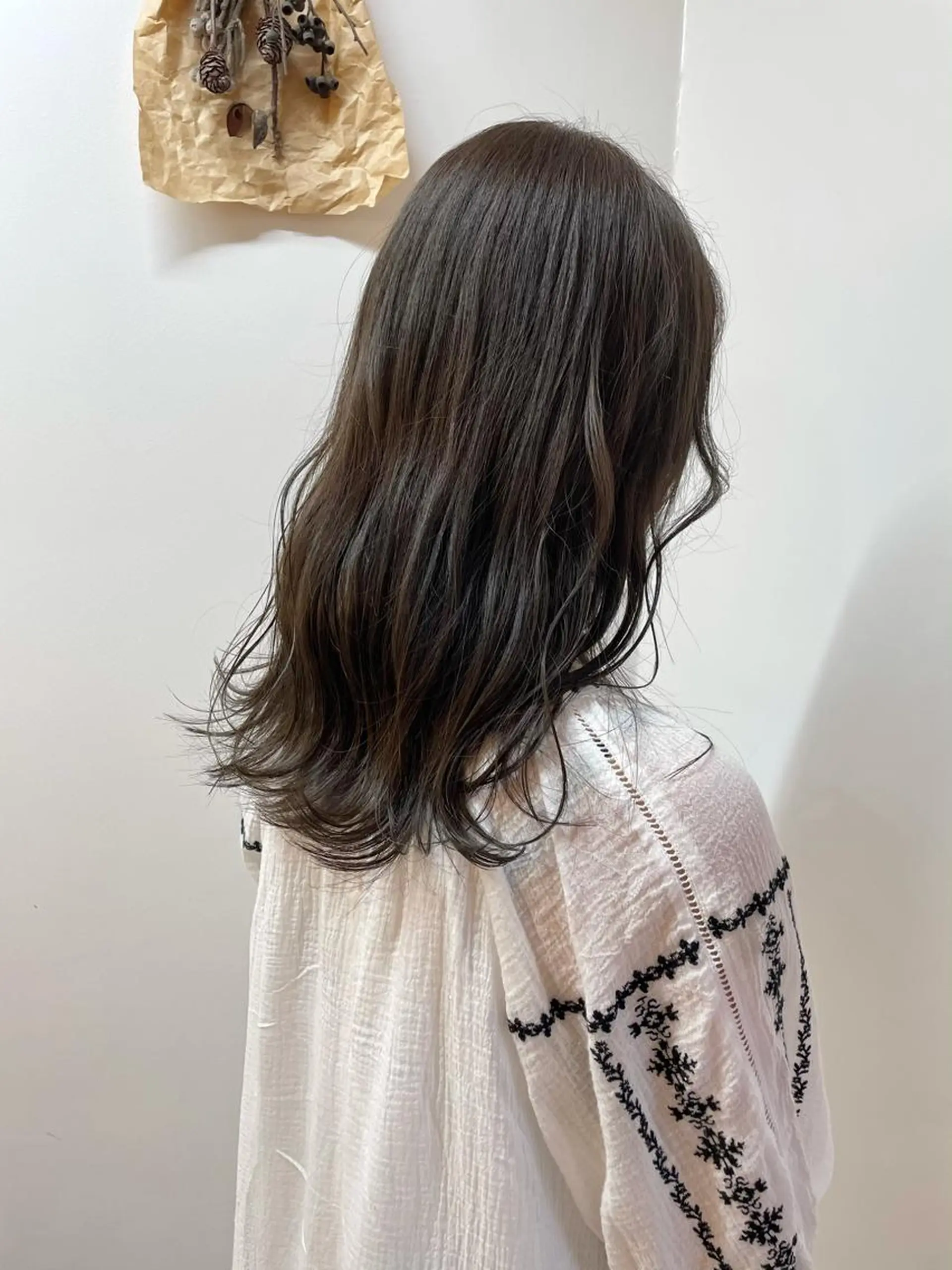 ロング カラー アッシュ ロング 鈴木 美穂のヘアスタイル
