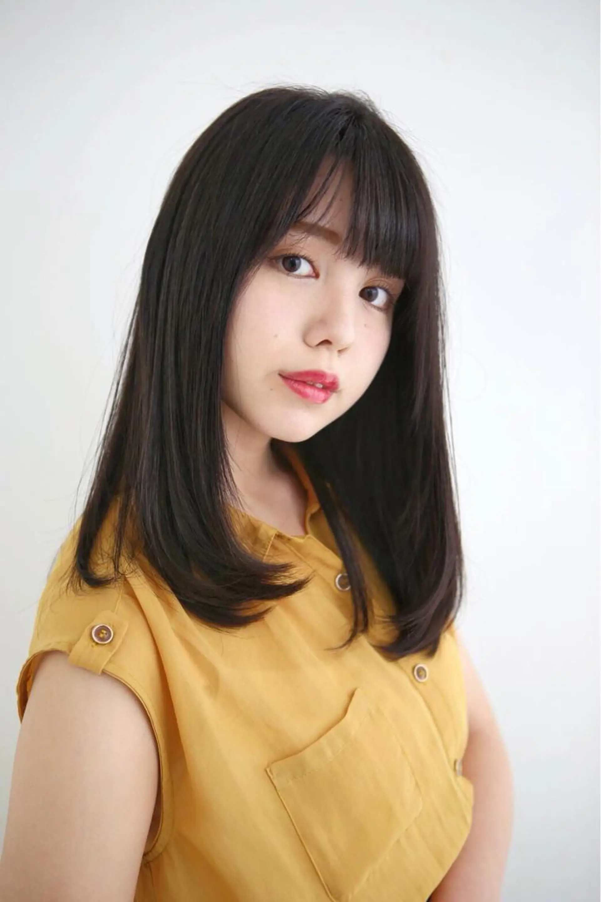 セミロング インナーカラー/ ストレート/奥野洸也のヘアスタイル