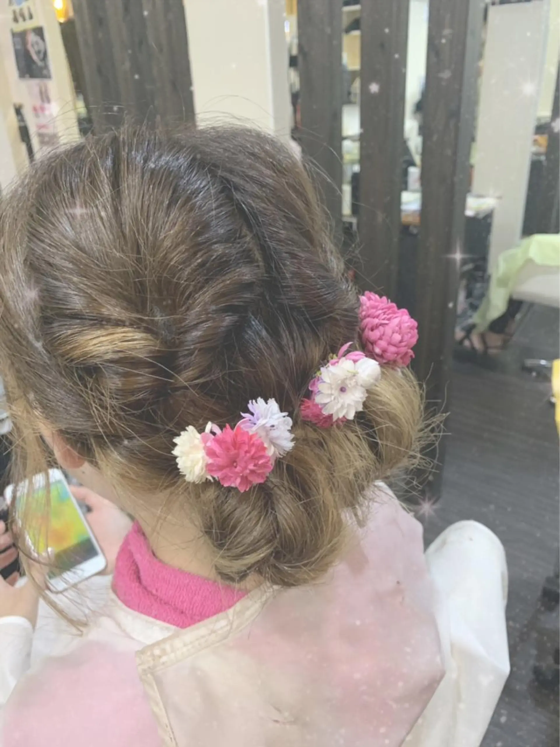 ミディアム ヘアアレンジ ヘアセット LEGGU所属・中本 愛理のヘアスタイル