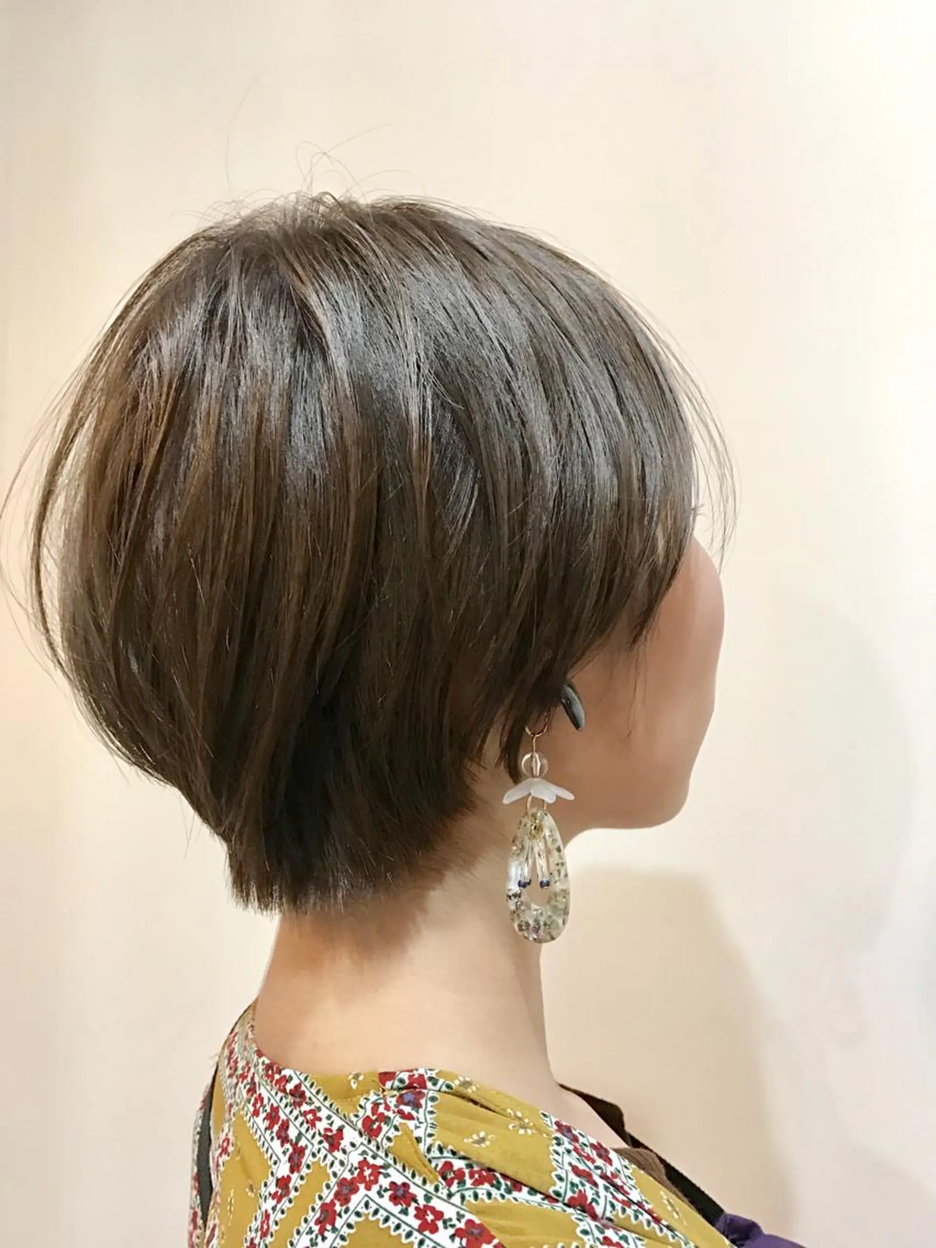 ショート カラー アッシュ ベージュカラー 似合わせカット ショートヘア 女性専用サロン 【中崎町】ゆきみのヘアスタイル