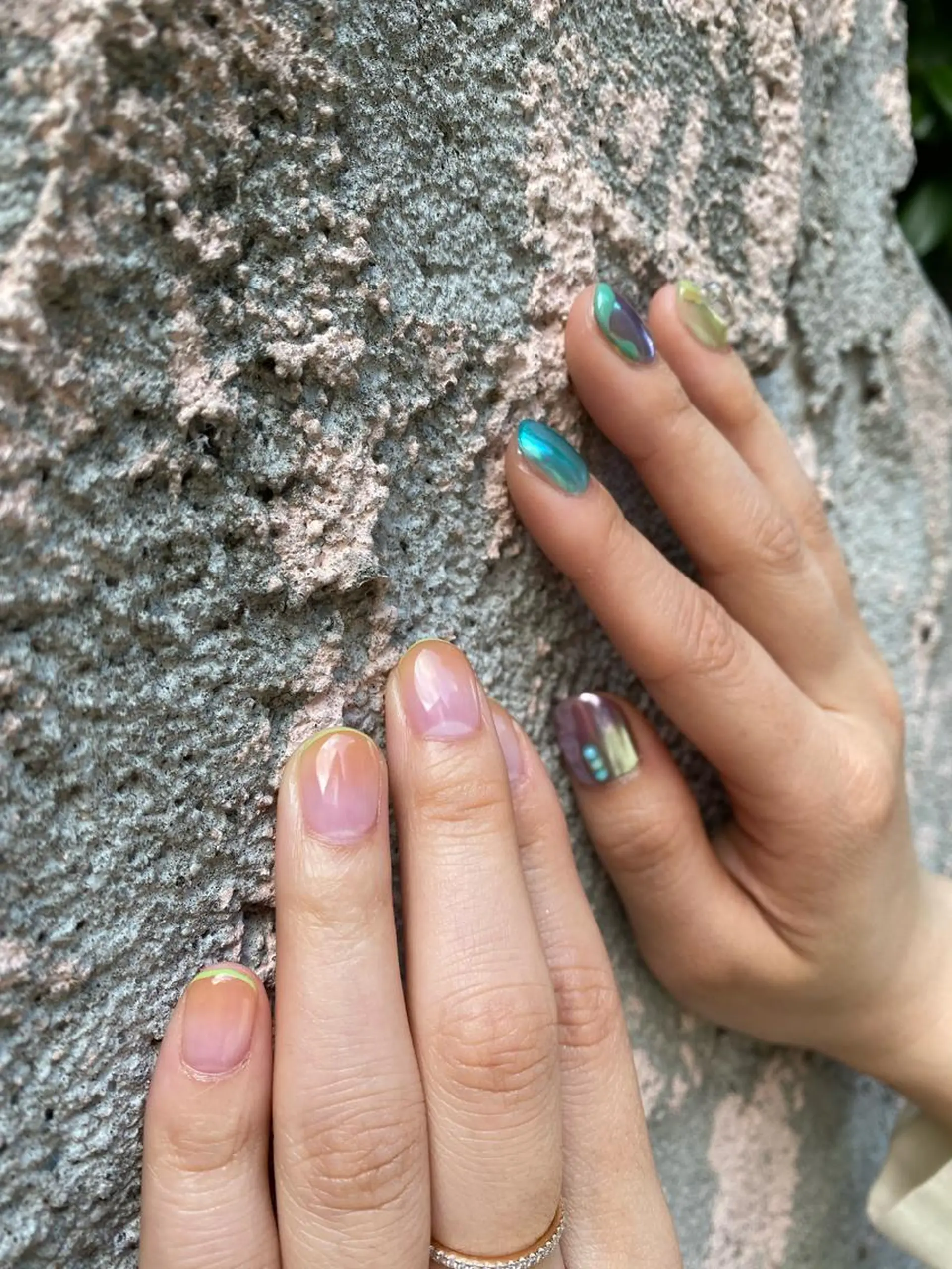 ネイル フレンチネイル グラデーション 🌼大西洋子 laughl🌼のネイルデザイン