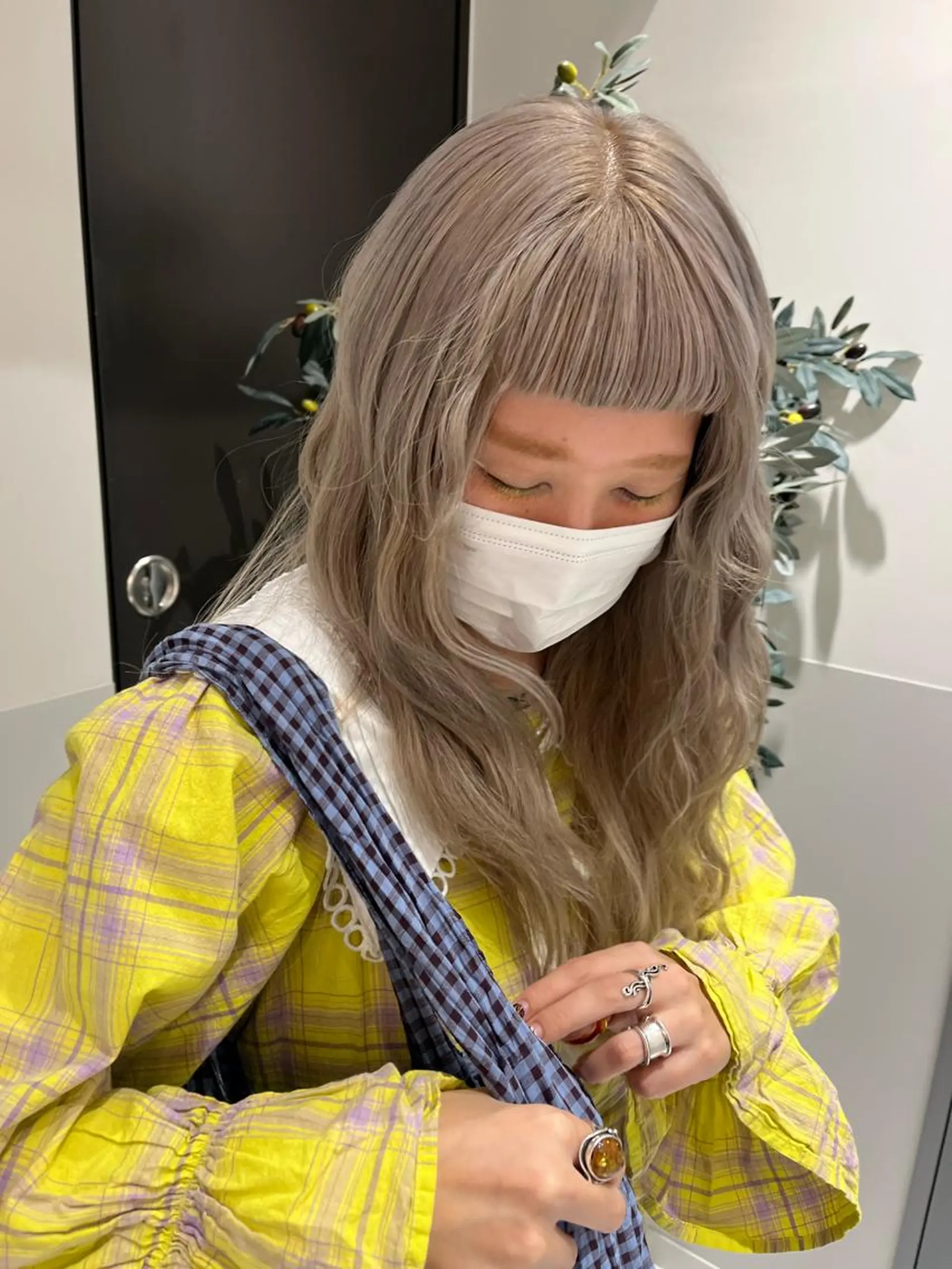 セミロング カット ヘアカラー トリートメント aoi ♡グレージュ ・ベージュカラーのヘアスタイル