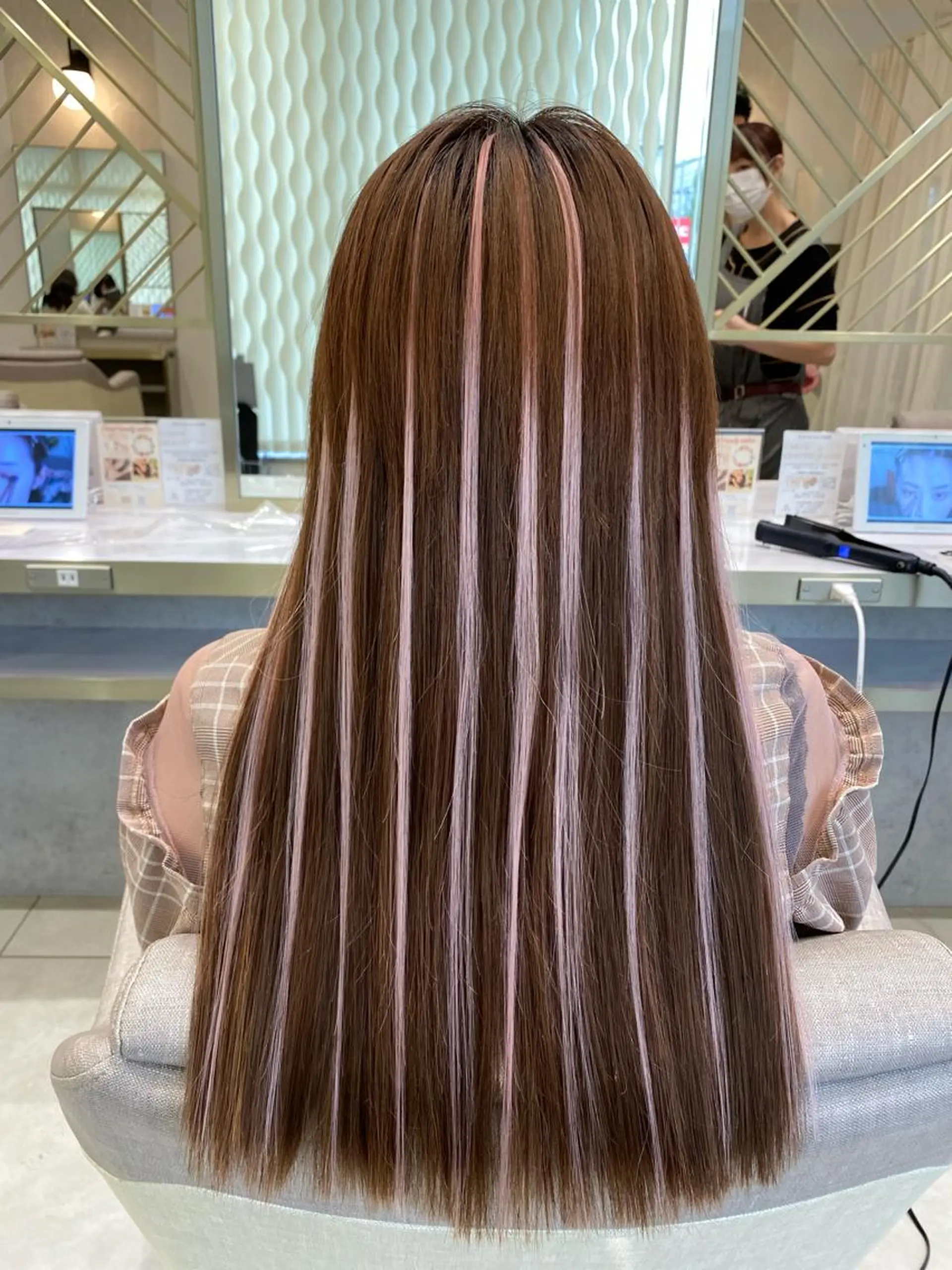 ロング ヘアアレンジ シールエクステ エクステ ハイライト 渡辺　亮/ ハイライト/髪質改善のヘアスタイル