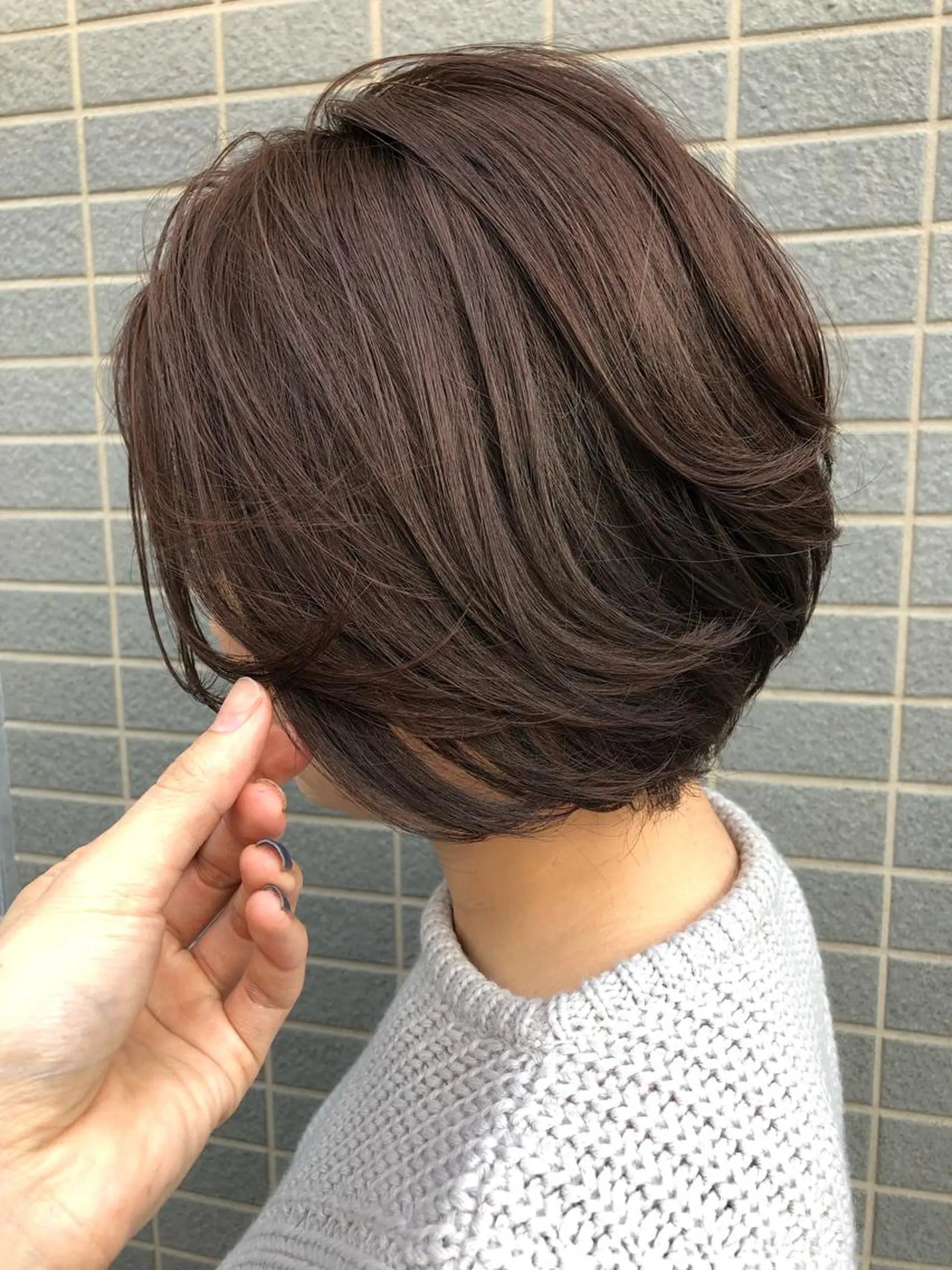 ショート カラー 似合わせ レイヤー須川のヘアスタイル