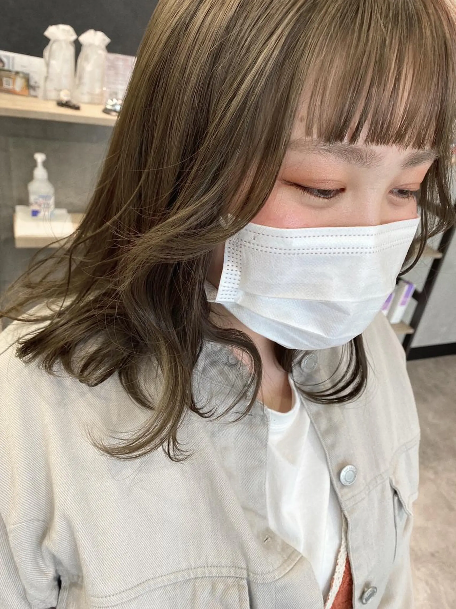 ミディアム カラー 🕶️佐藤 海李🐏のヘアスタイル