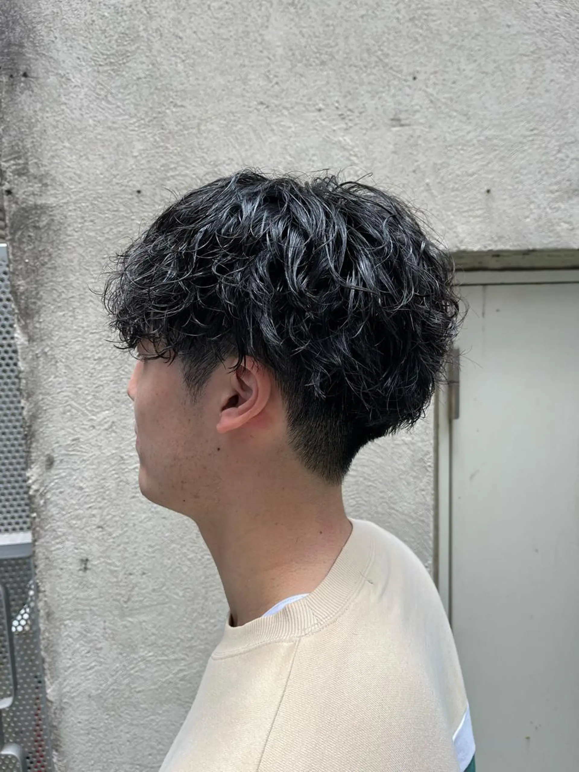 ショート パーマ メンズ カット パーマ トリートメント ヘアセット 🏆メンズヘア特化 🥇代表りんぺーのヘアスタイル