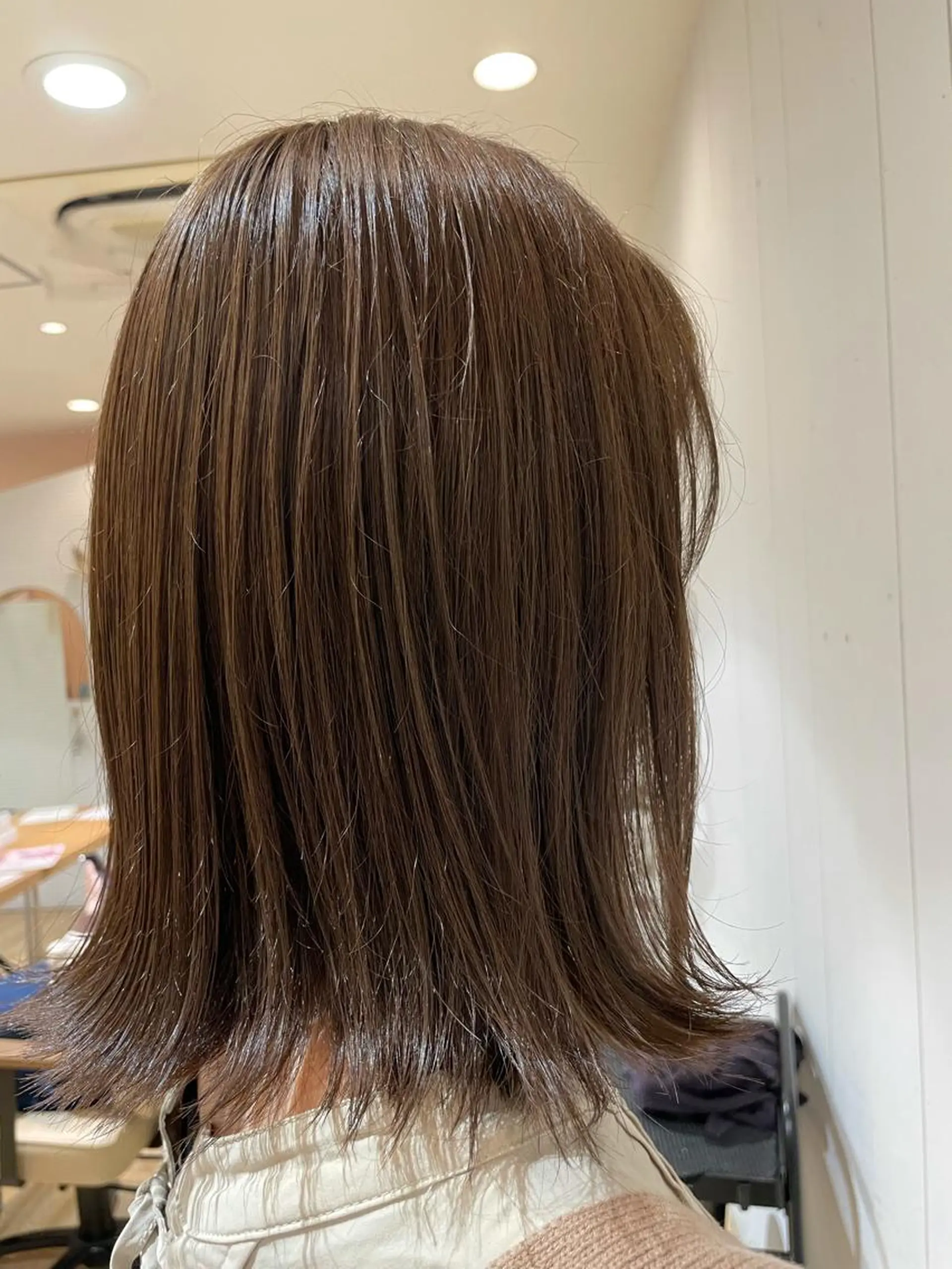 セミロング 縮毛矯正 ボブカット 佐々木 祐太のヘアスタイル