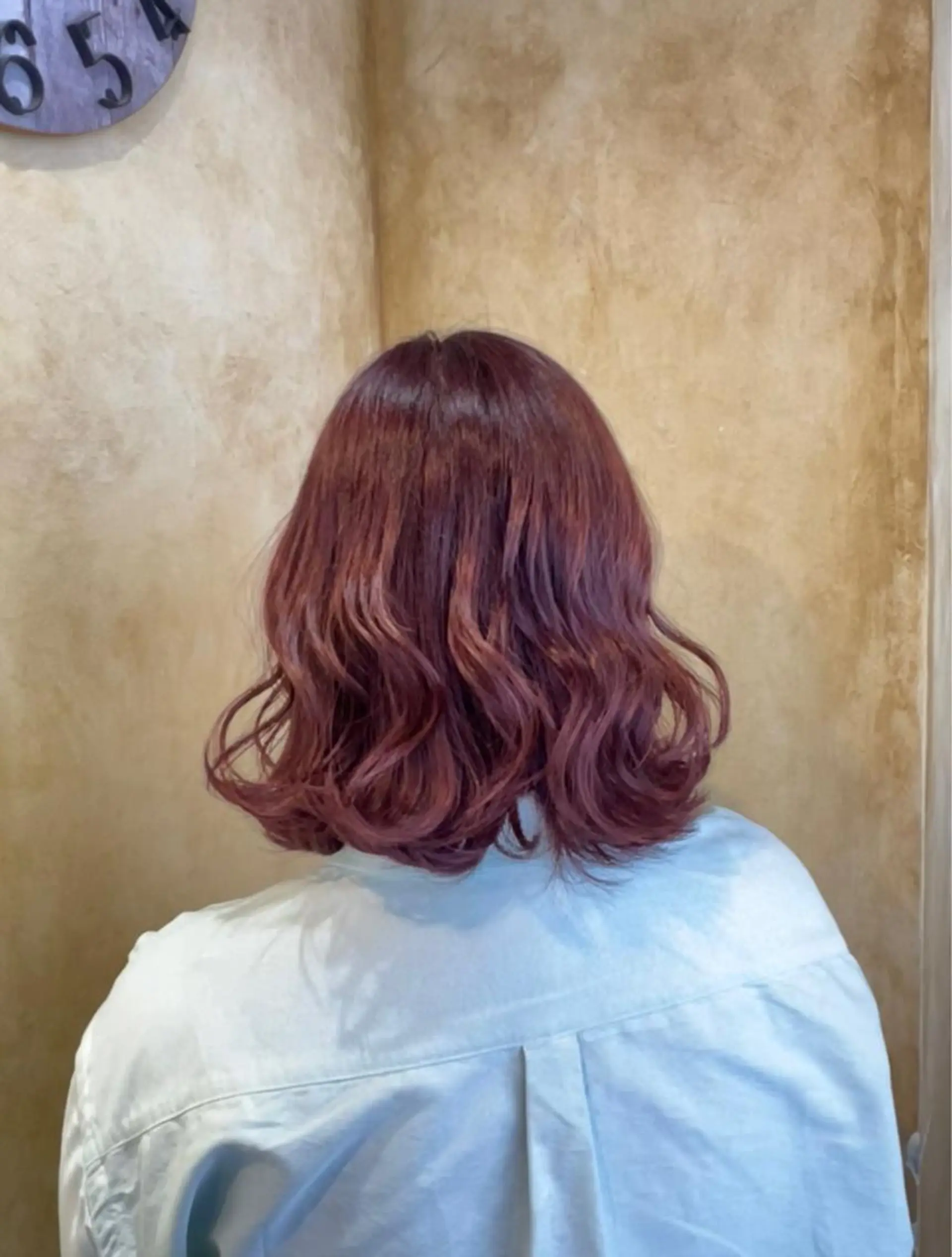 カラー ピンクカラー ともざねゆか UniQのヘアスタイル