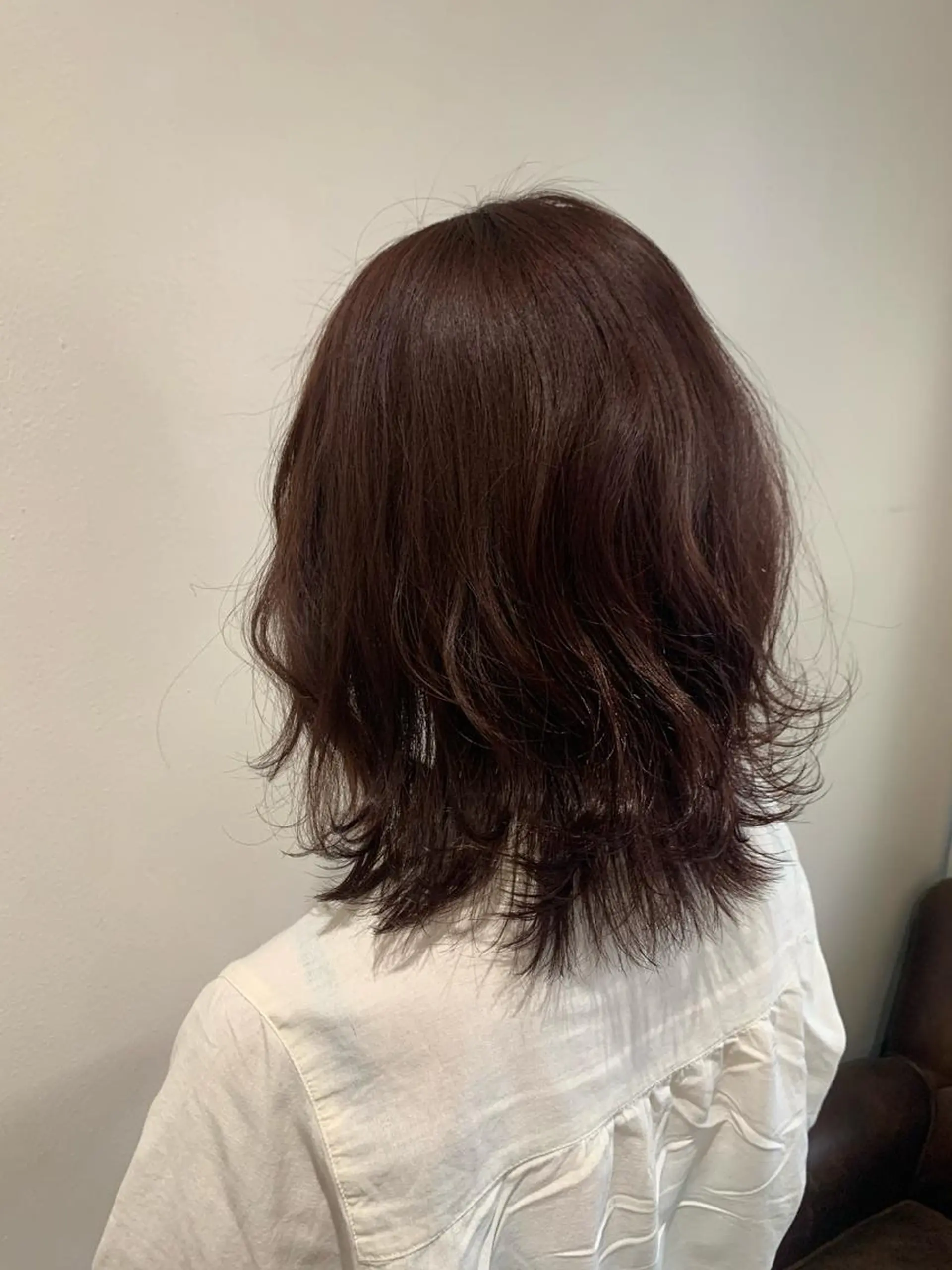 ミディアム カラー ヘアアレンジ ブラウンカラー ピンクカラー ピンクブラウン ヘアカラー トリートメント ヘアセット 金子 廉のヘアスタイル