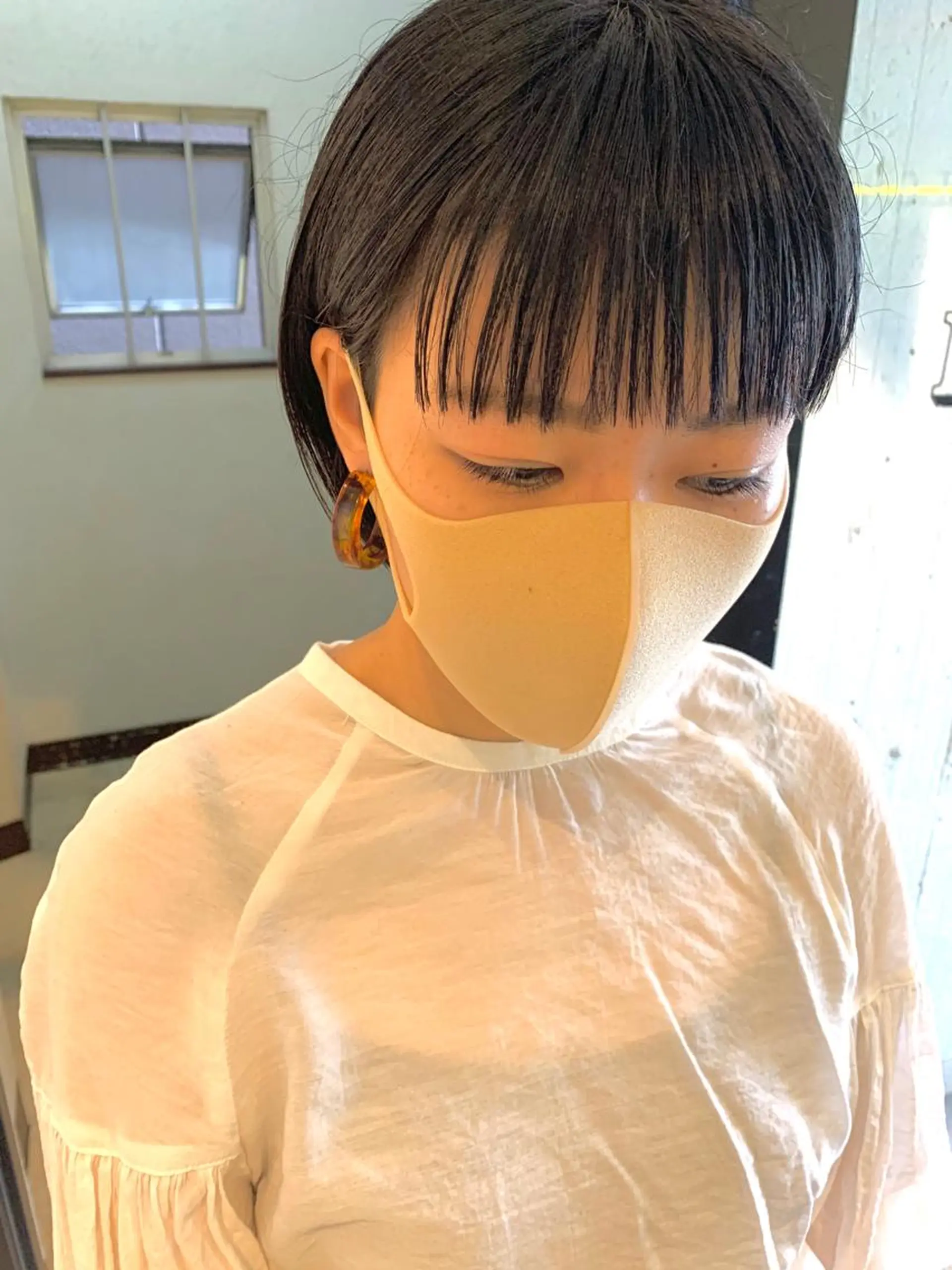 ショート カラー グレージュ ラベンダーカラー ラベンダーグレージュ ラベンダーグレー ショートヘア Fuuu《フゥ》所属・シノザキ シンゴのヘアスタイル