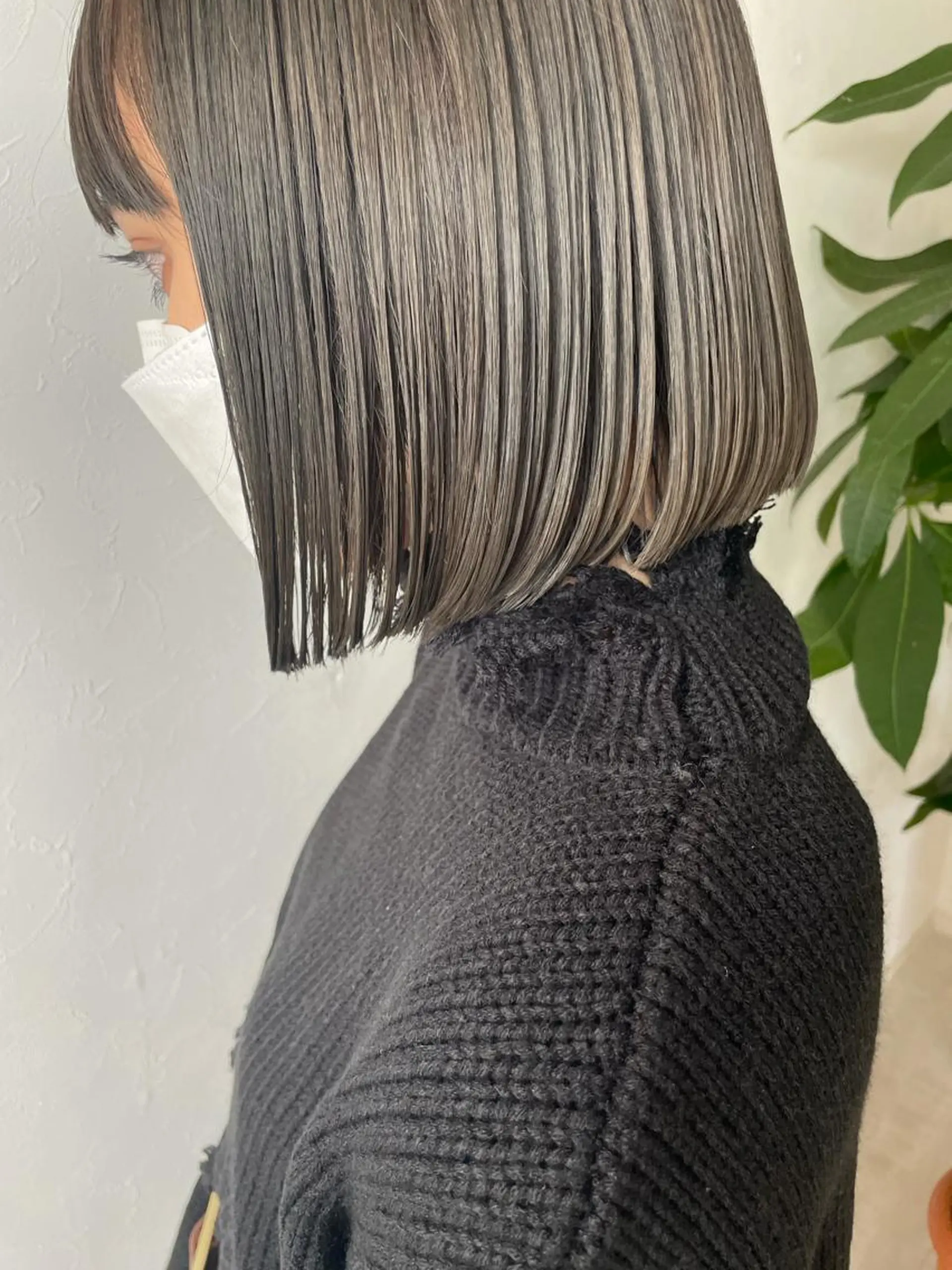 ミディアム 切りっぱなしボブ ボブ トリートメント force  hair所属・🫧富田 苑実🫧のヘアスタイル