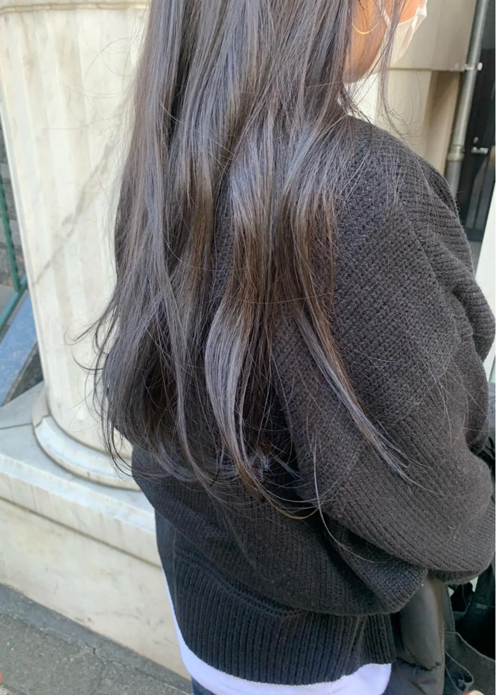 ロング カラー ヘアアレンジ メンズ メンズ就活ヘア pu+on. nailworks所属・fuyumi / ニュアンスネイルのネイルデザイン